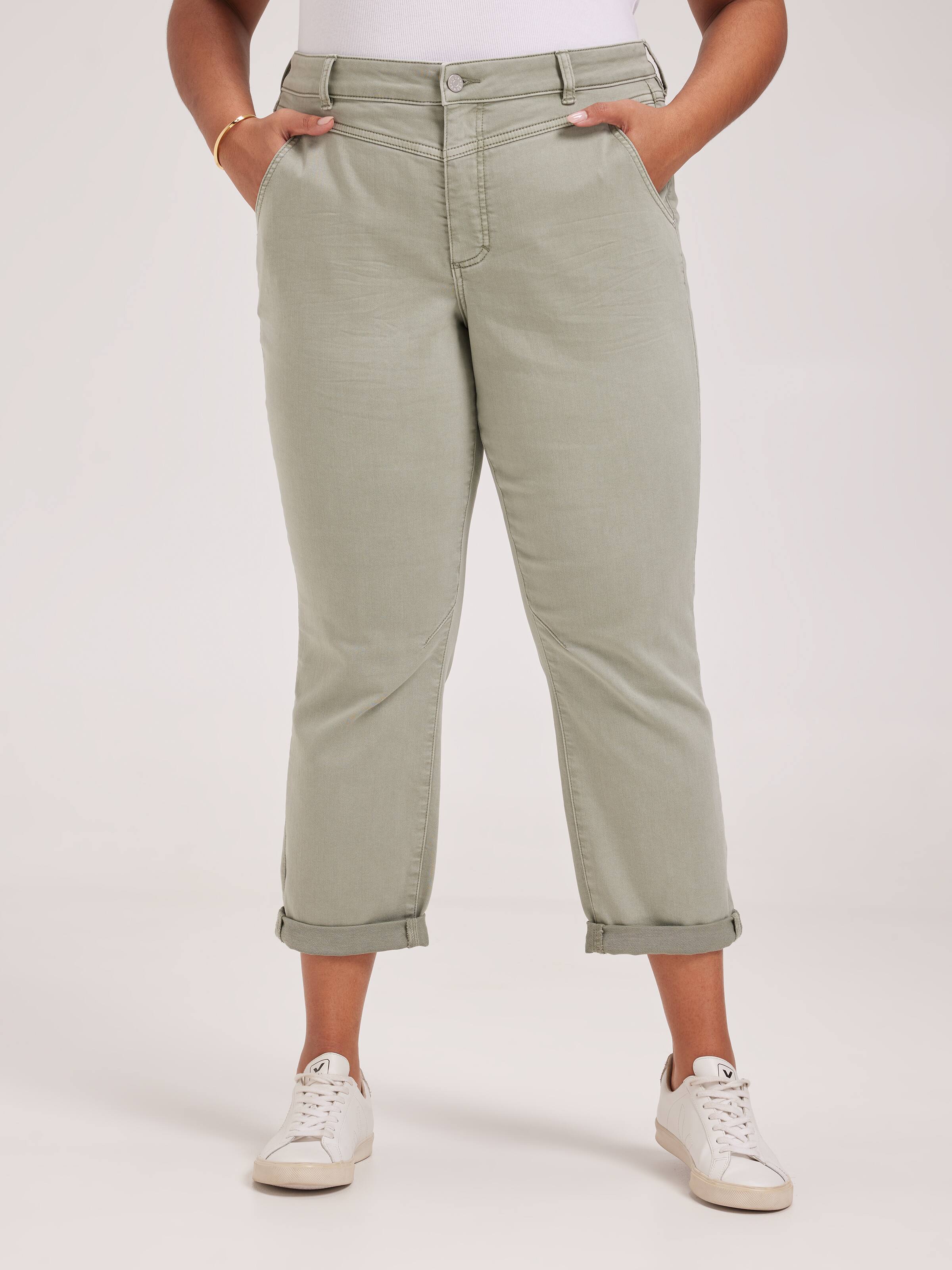 Curve Amaze Yoke Front Boyfriend Jean