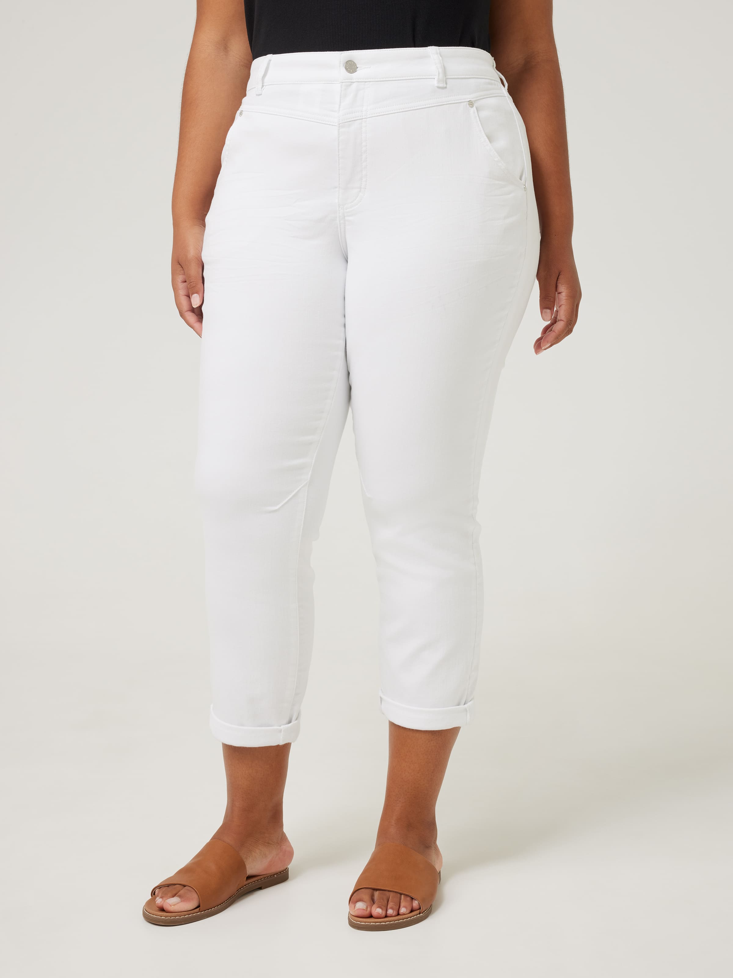 Curve Amaze Yoke Front Boyfriend Jean