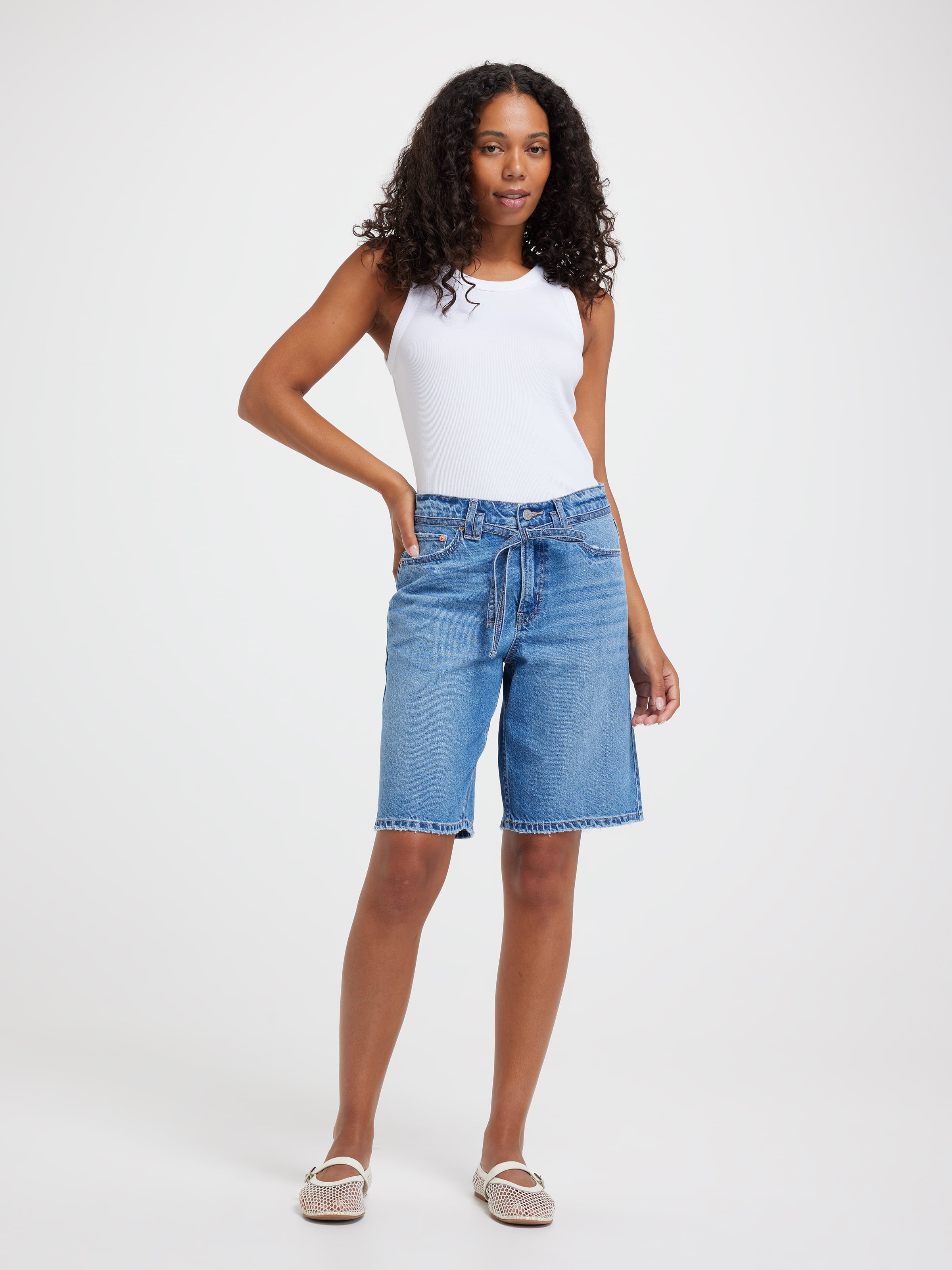 Originals Mid Rise Belted Bermuda Short
