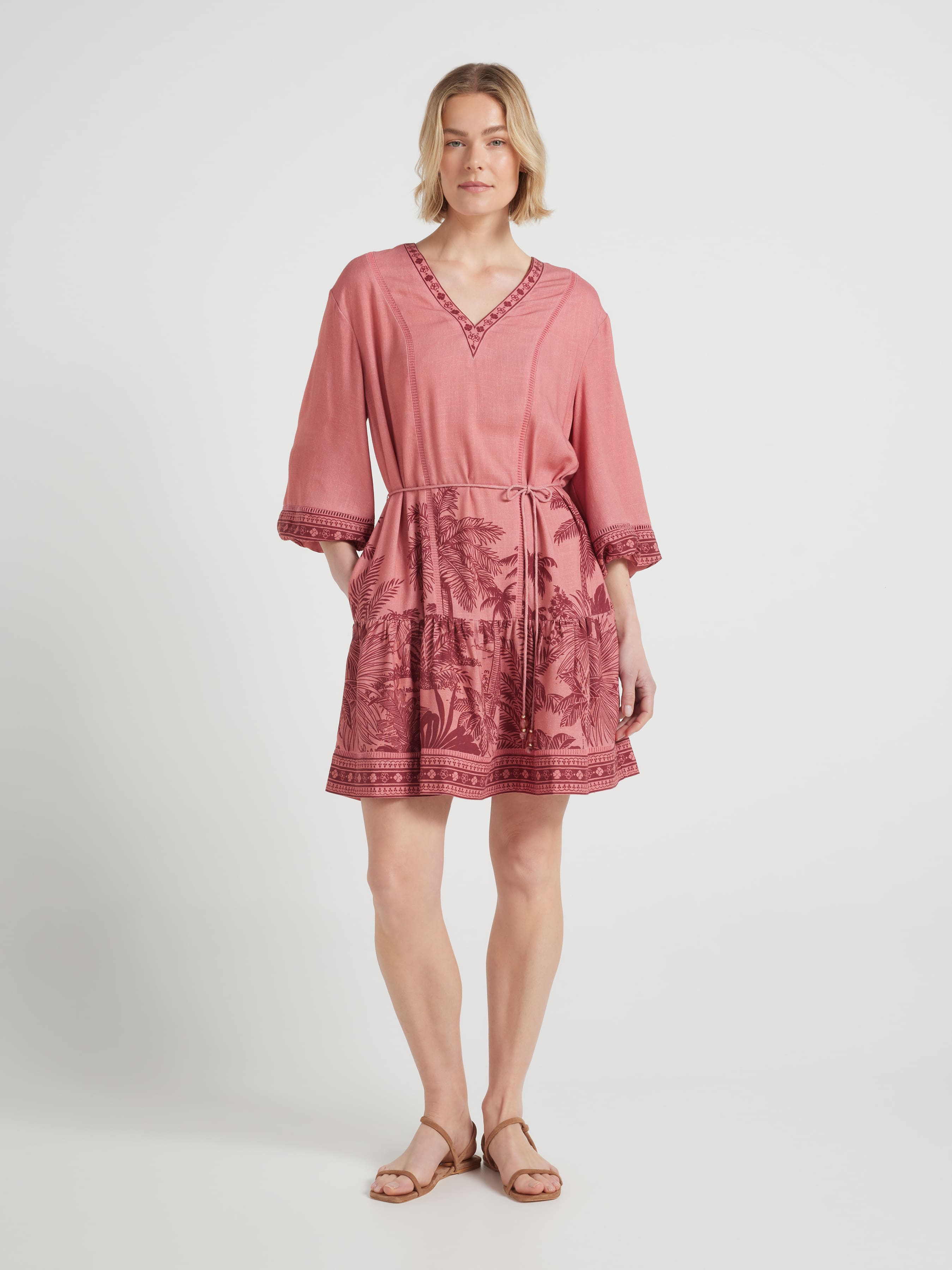 Ayla Ladder Trim Mini Dress