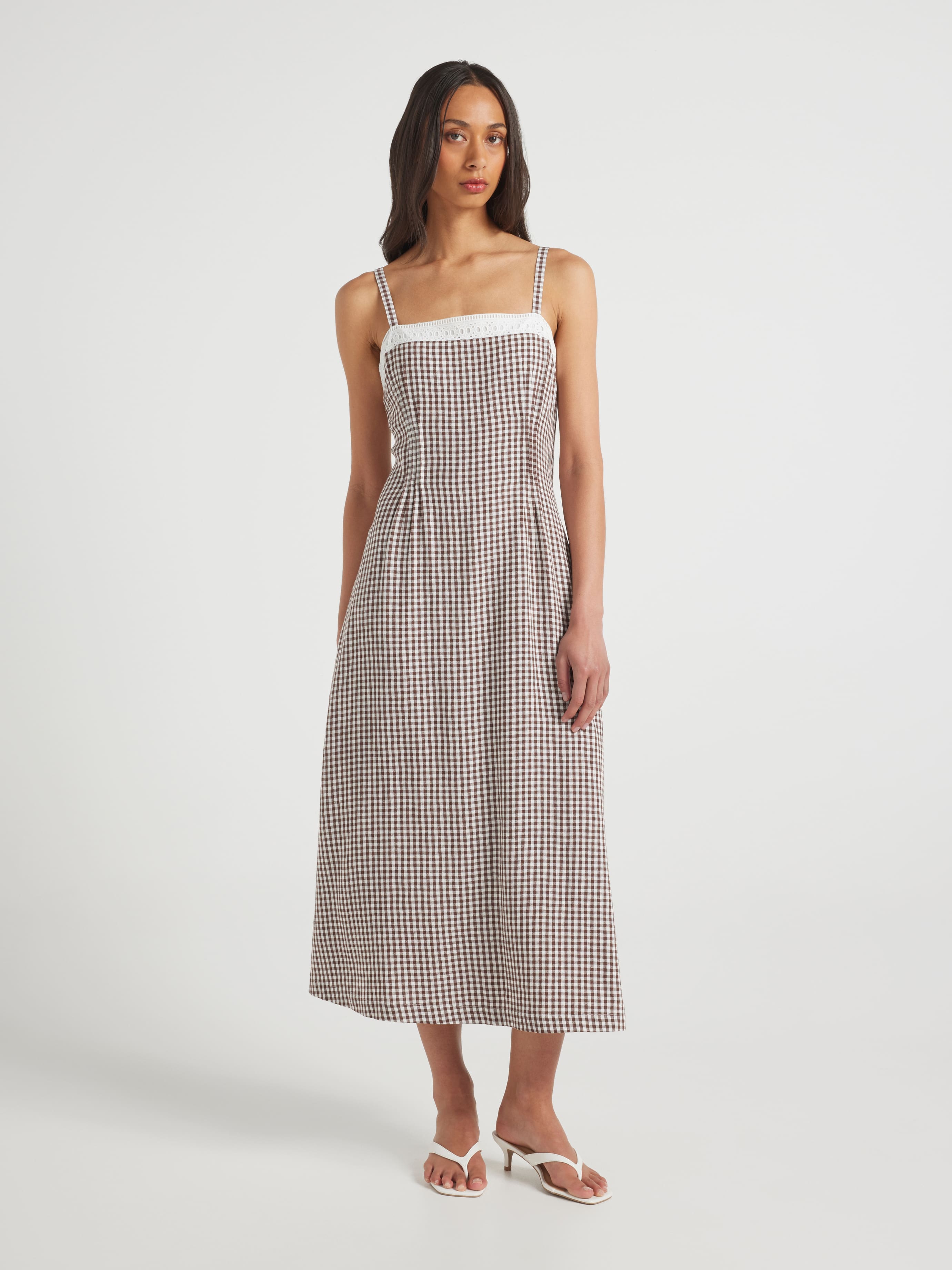 Indigo Pleated Maxi Dress