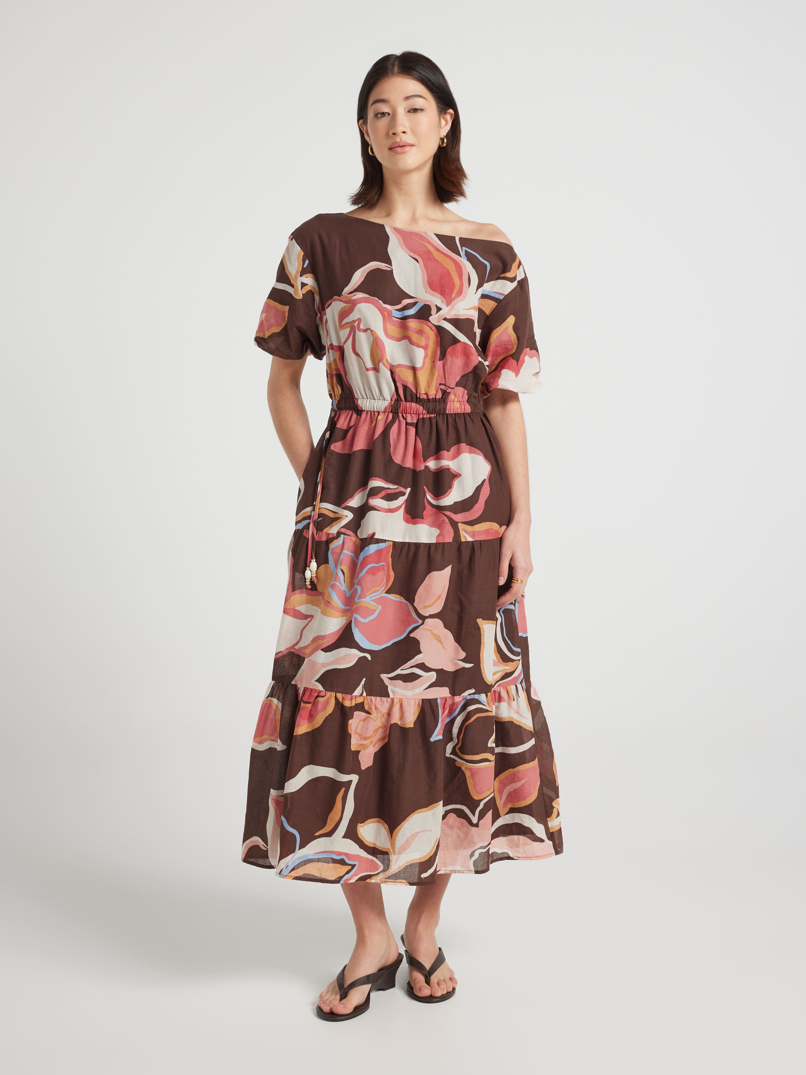 Opal Off Shoulder Midi Dress