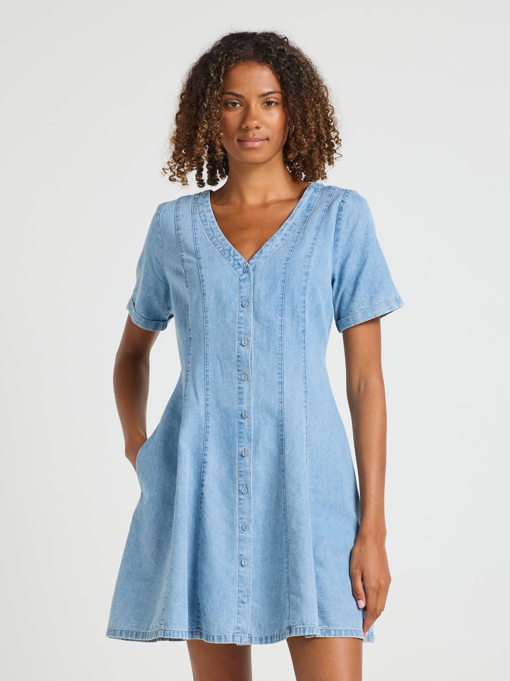 May Mini Denim Dress