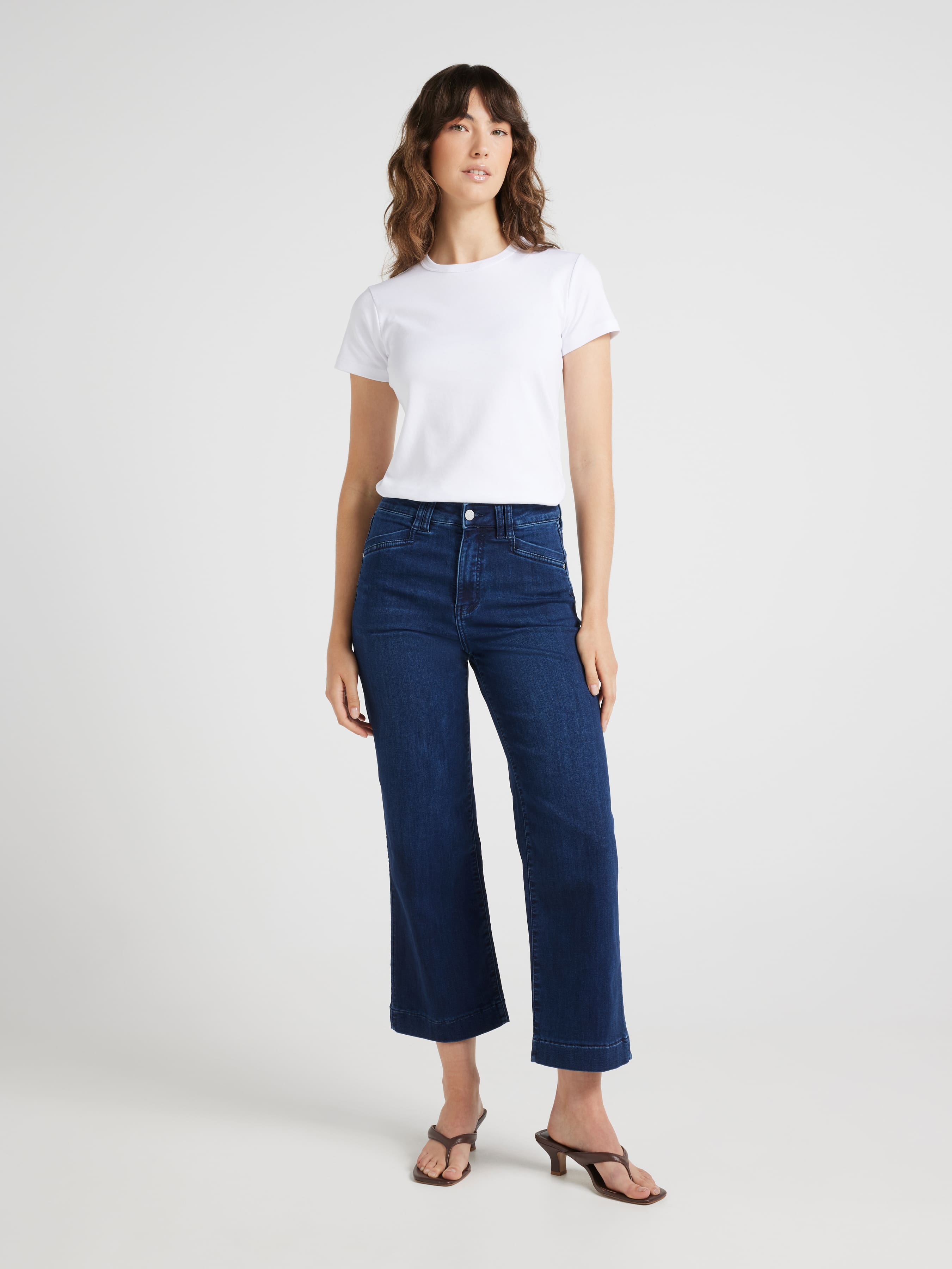 Amaze High Rise Wide Leg Ankle Jean