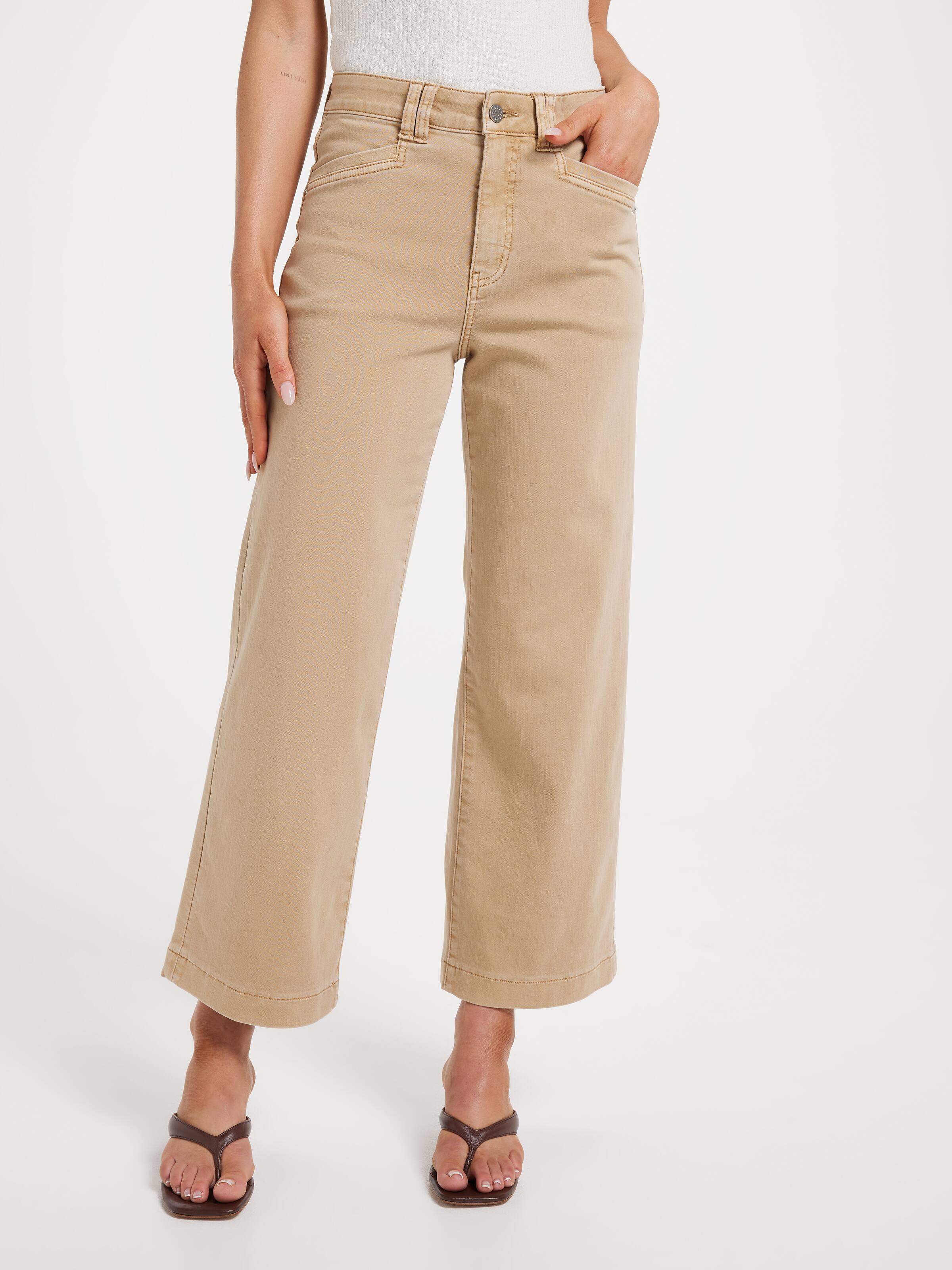 Amaze High Rise Wide Leg Ankle Jean