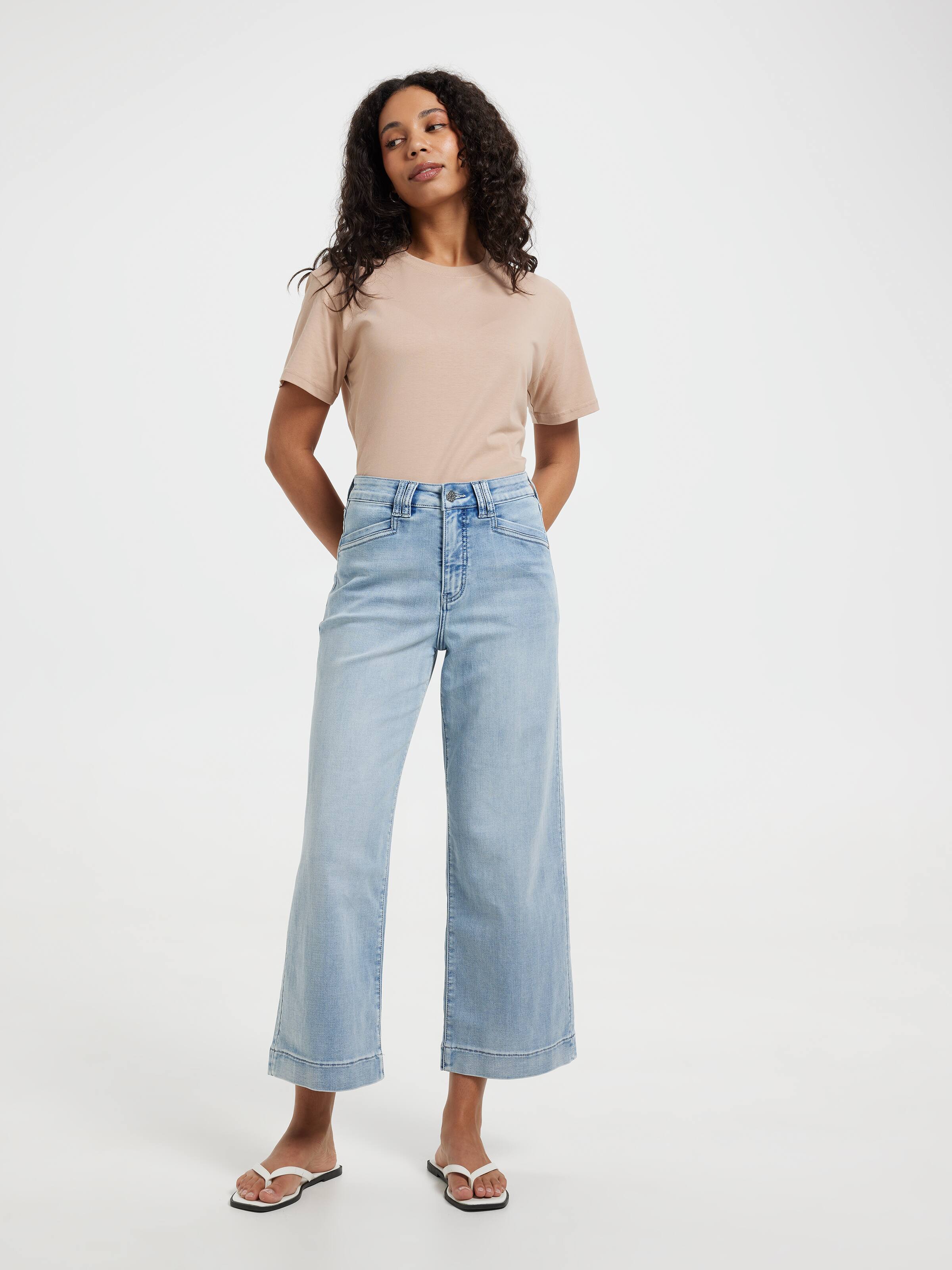 Amaze High Rise Wide Leg Ankle Jean