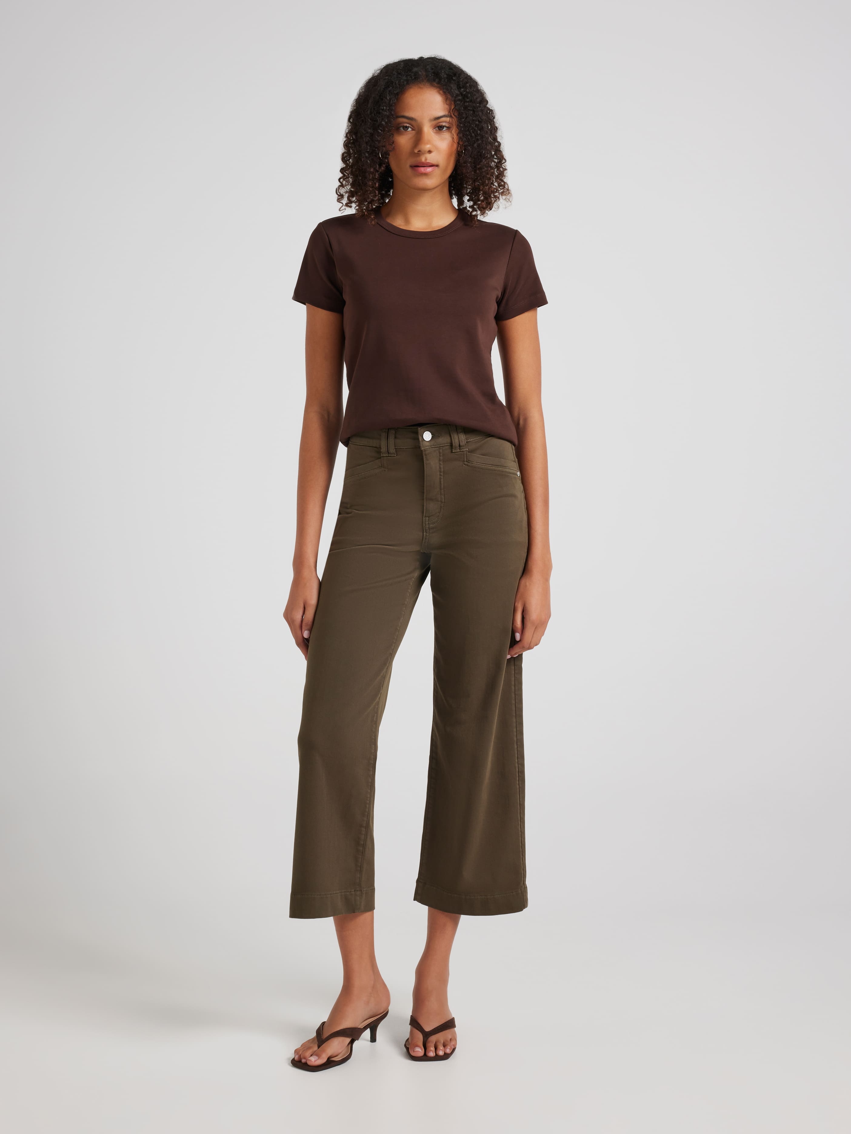 Amaze High Rise Wide Leg Ankle Jean