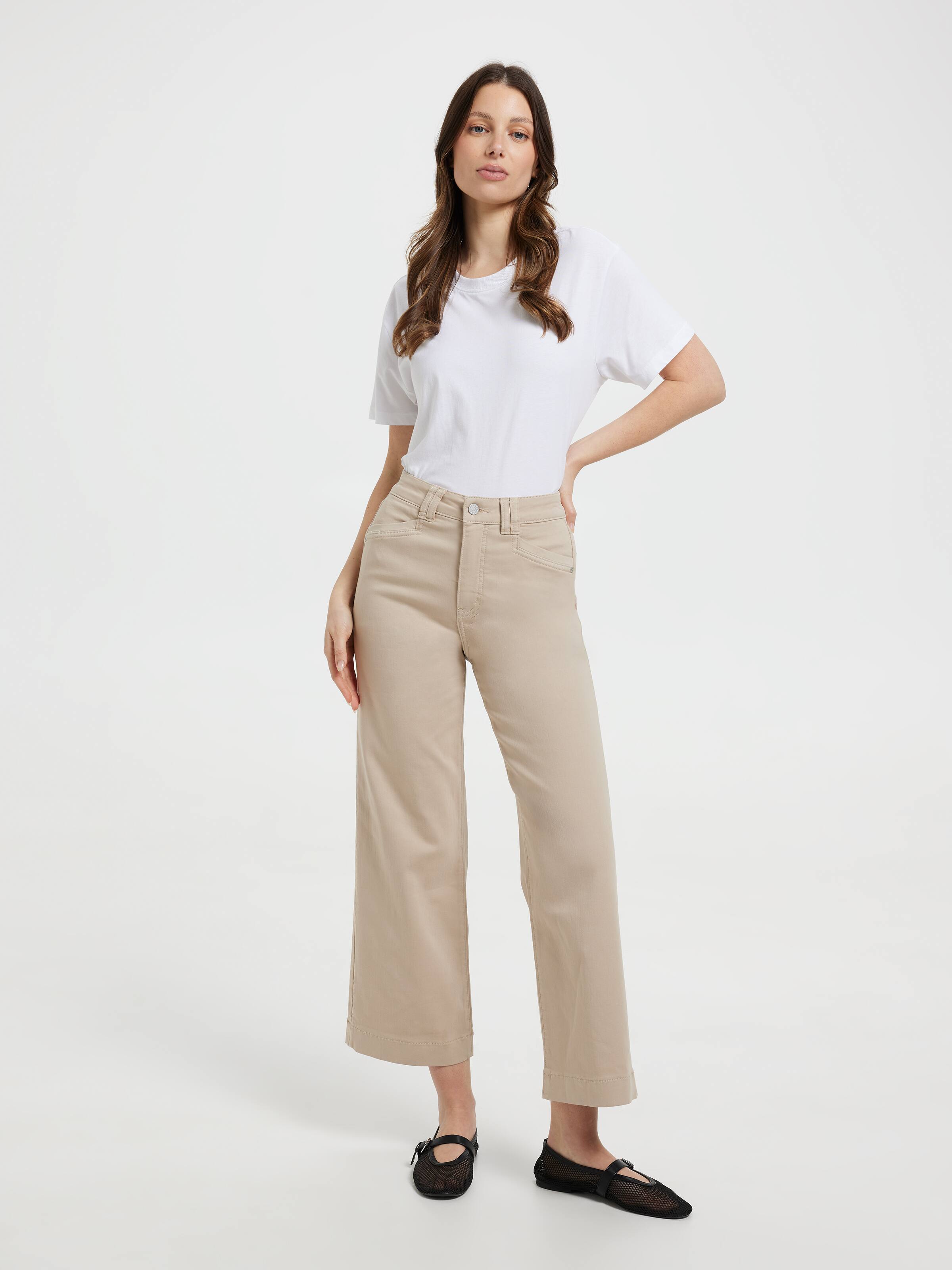 Amaze High Rise Wide Leg Ankle Jean
