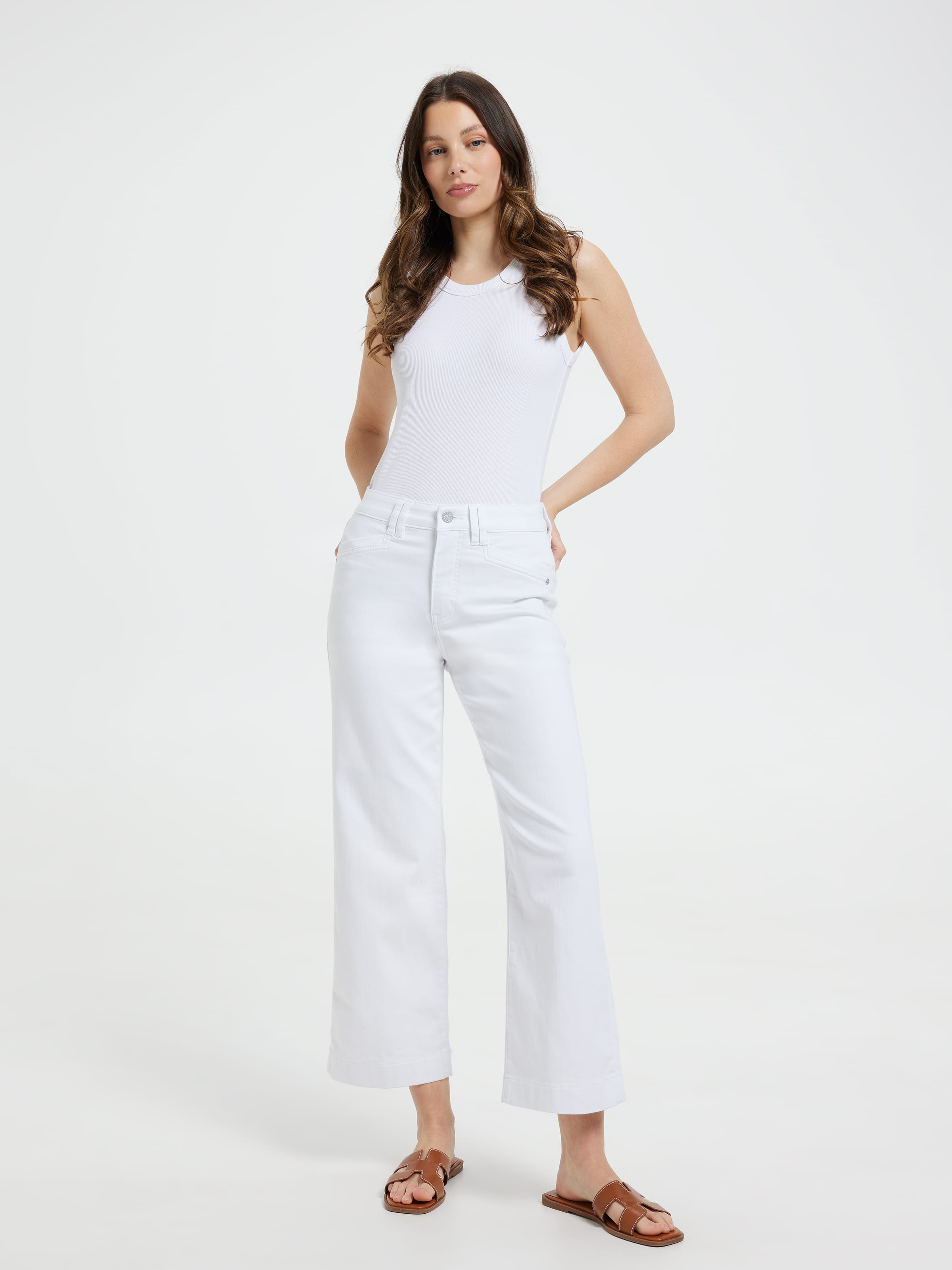 Amaze High Rise Wide Leg Ankle Jean