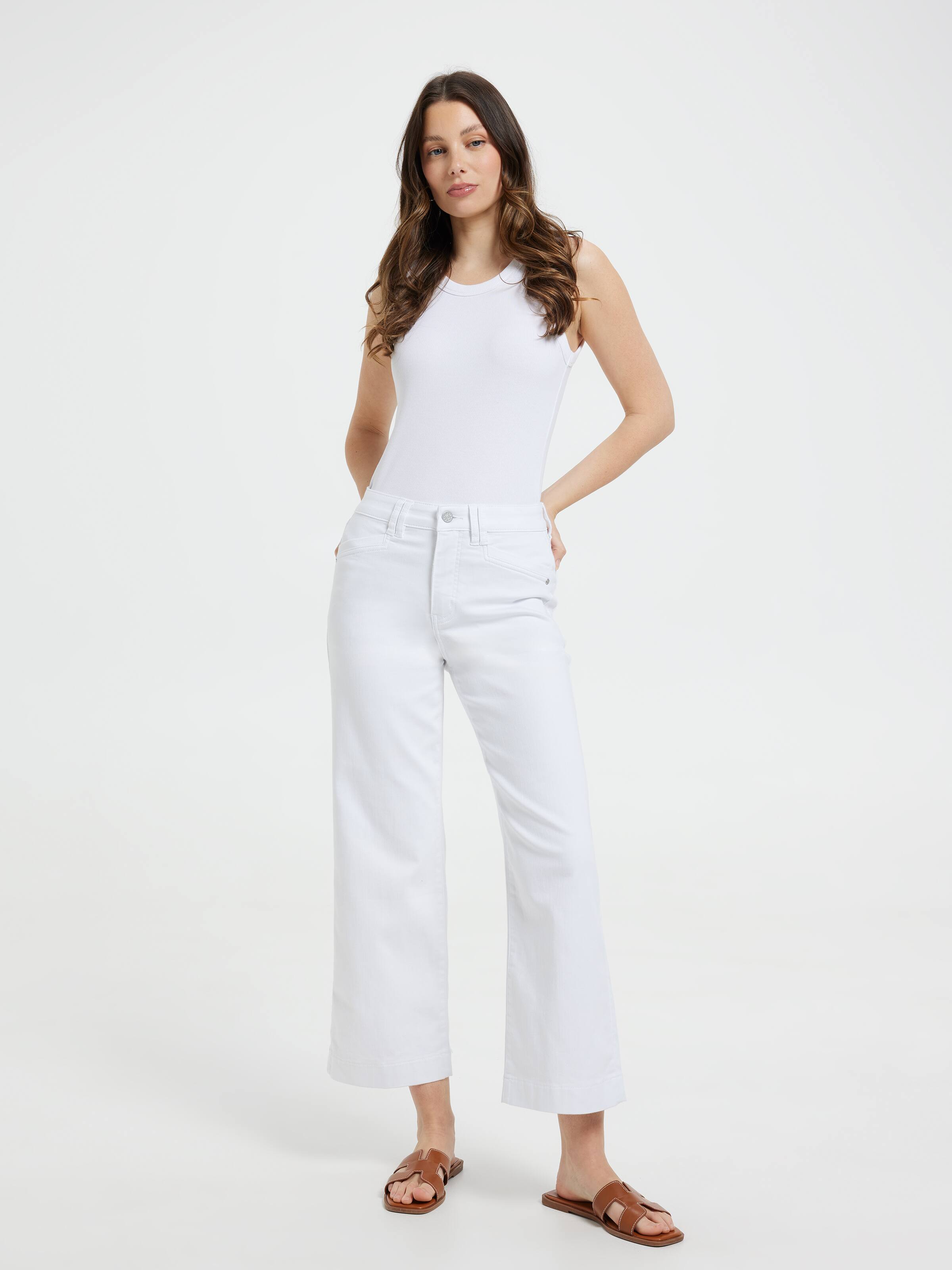 Amaze High Rise Wide Leg Ankle Jean