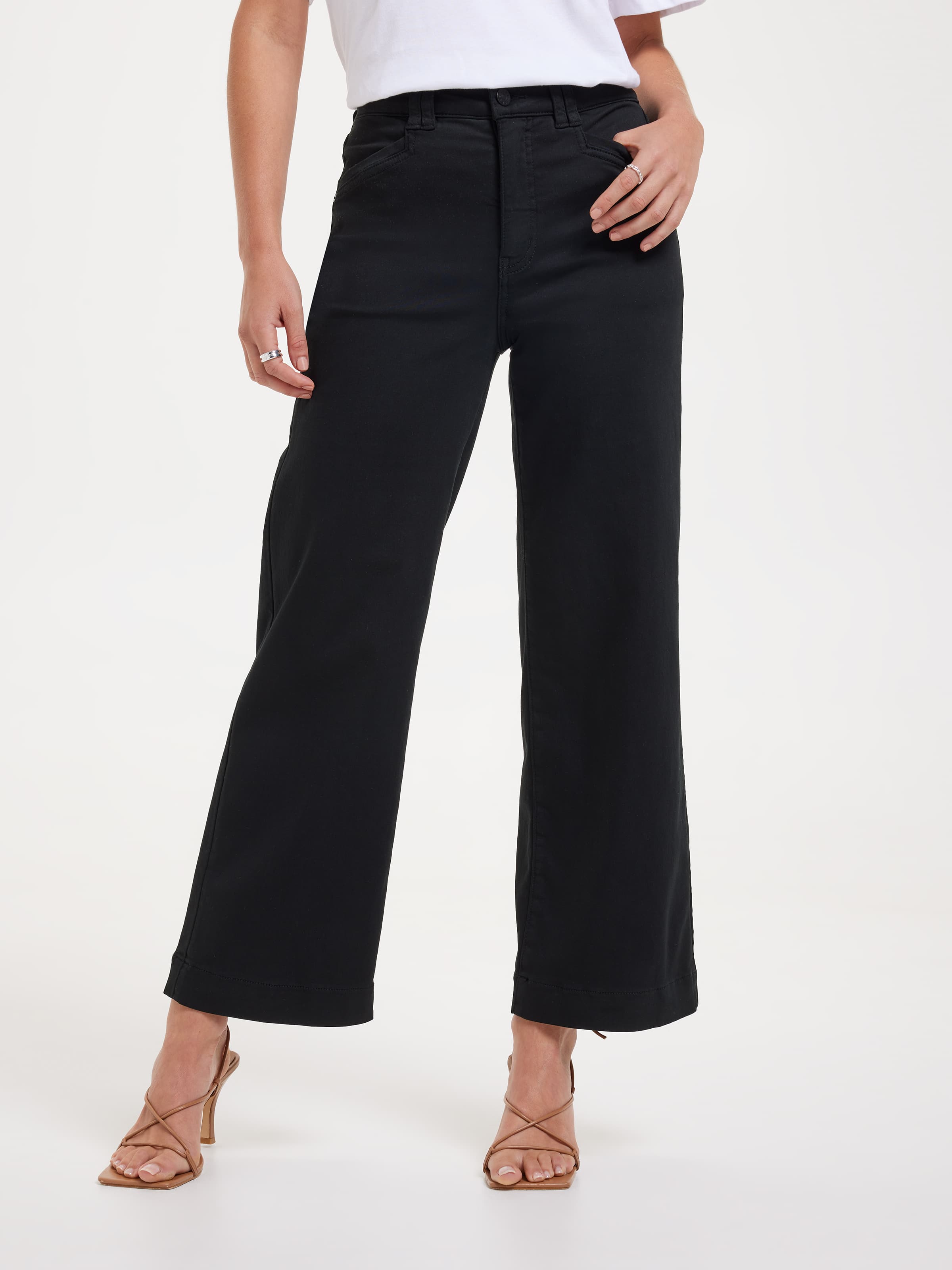 Amaze High Rise Wide Leg Ankle Jean
