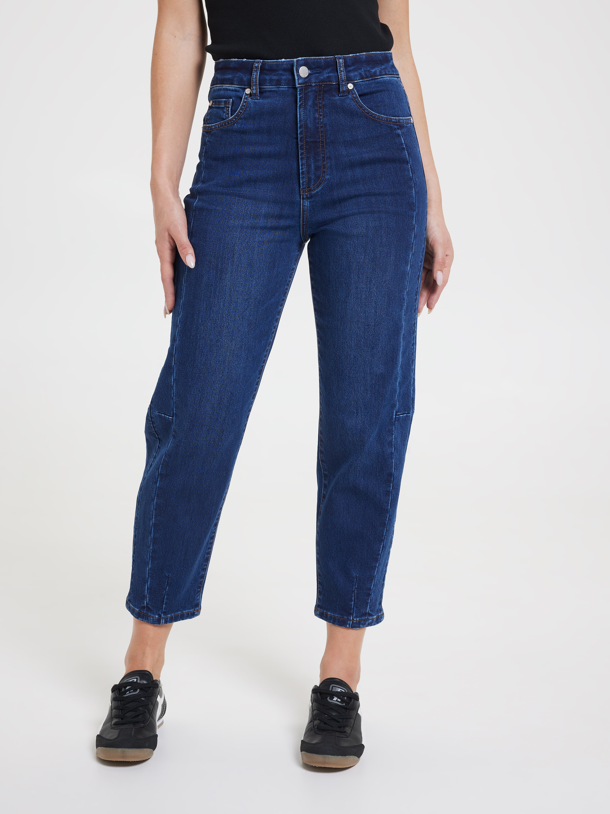 Amaze High Rise Slim Barrel Jean