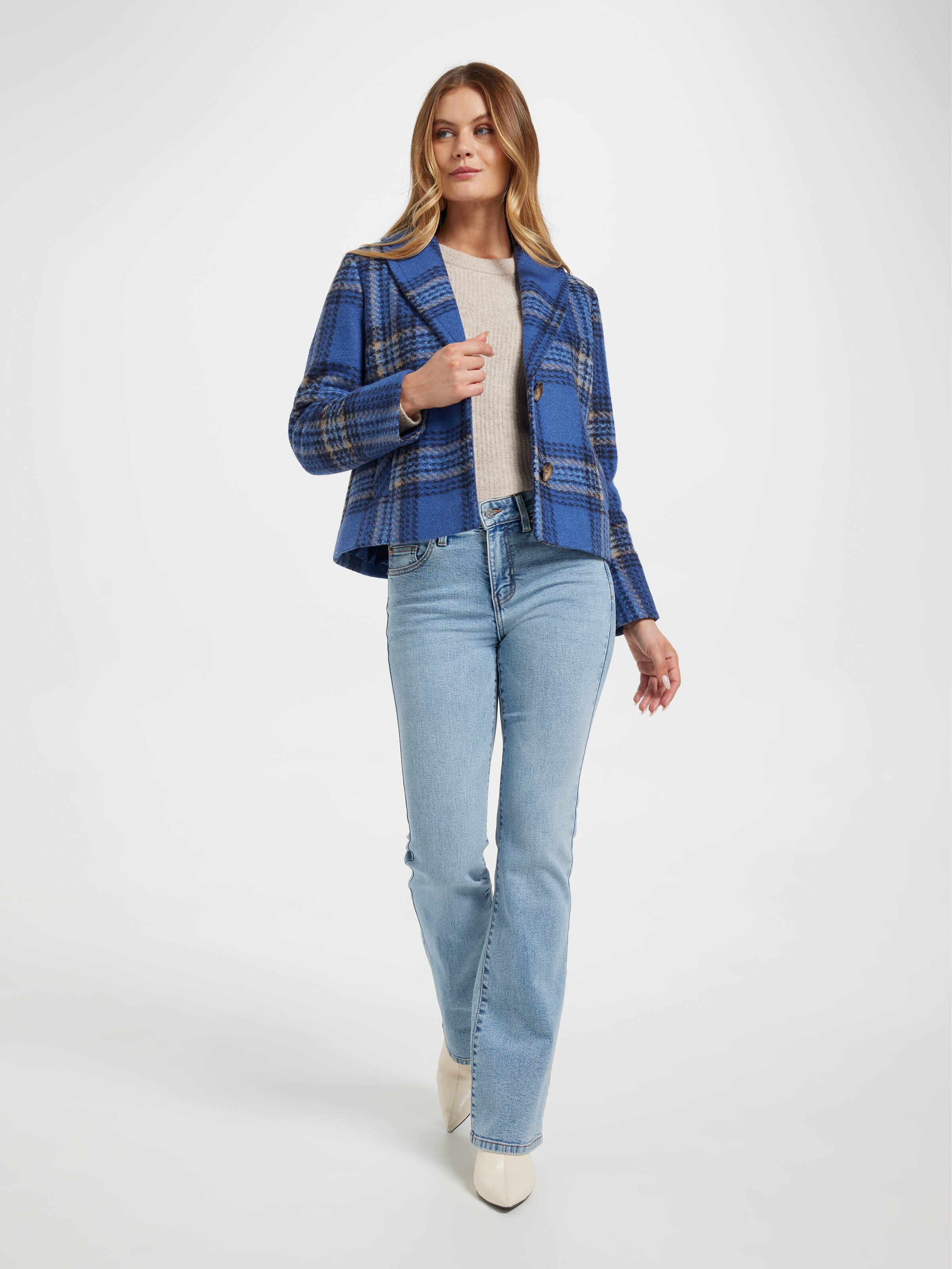 Evelyn Check Coat