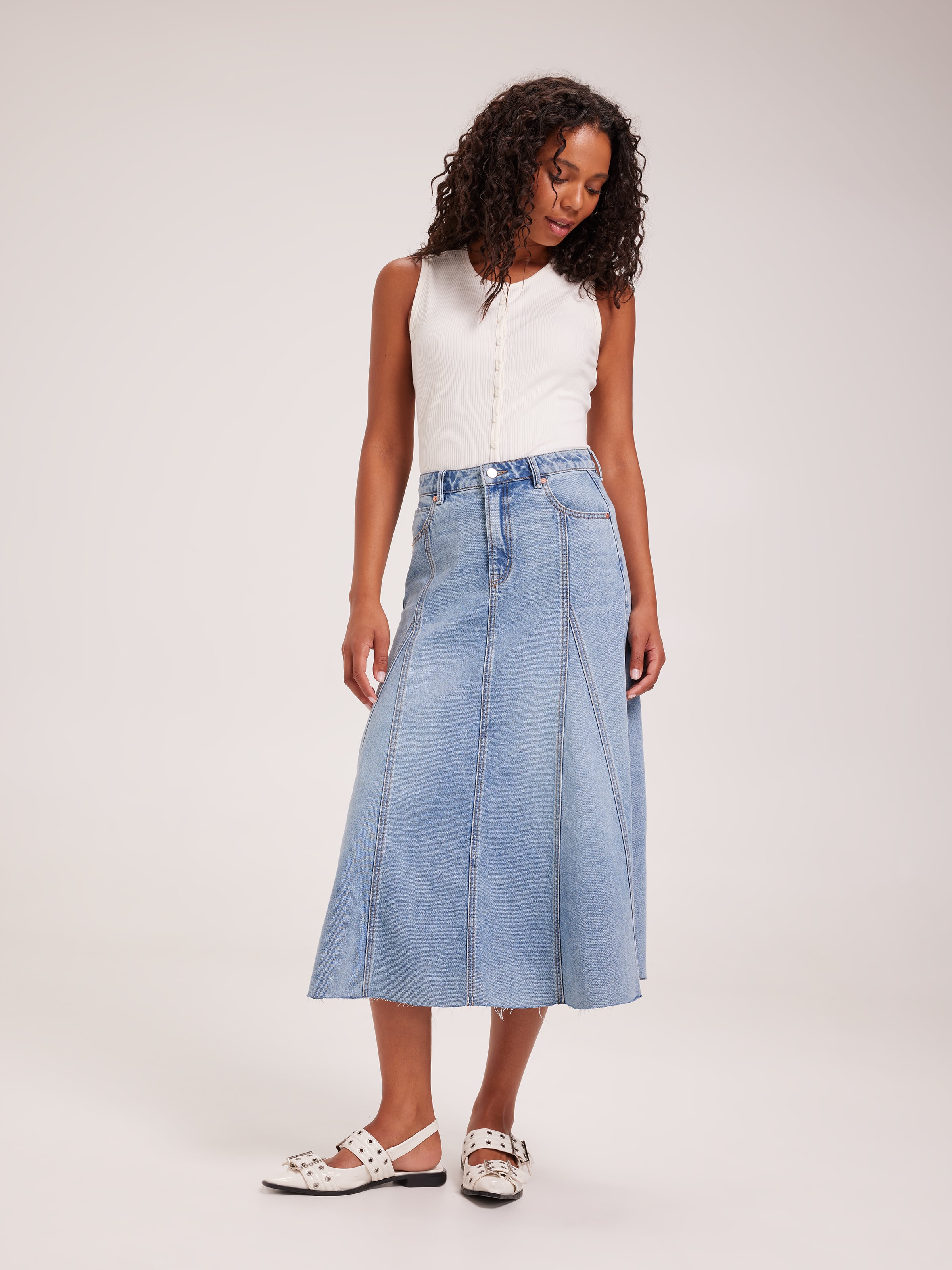 Originals Panelled Midi Skirt