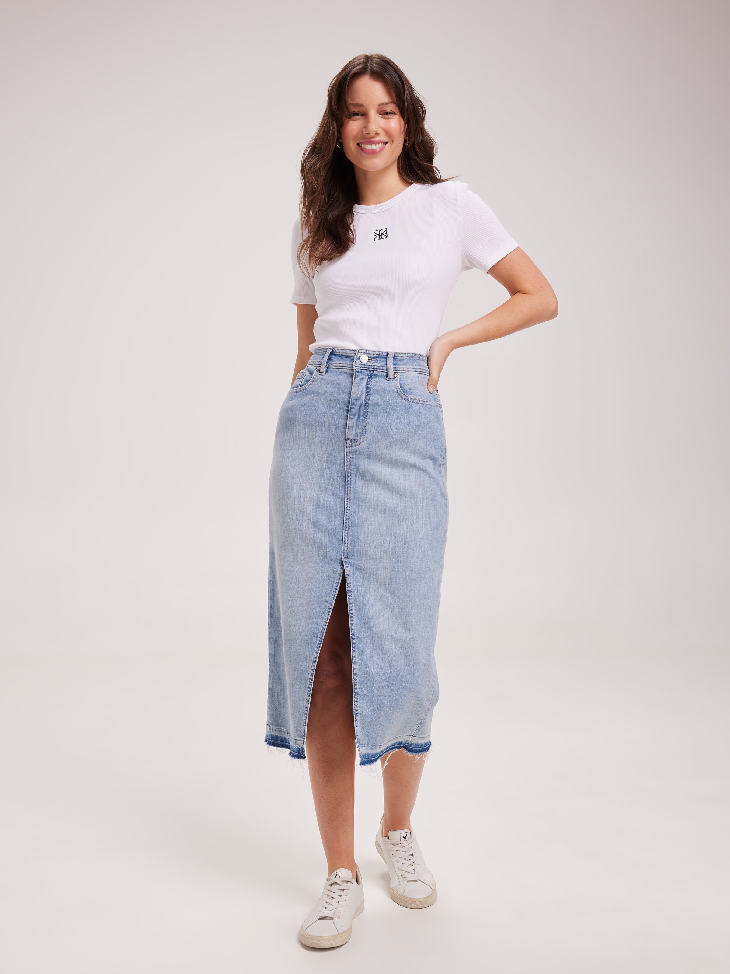 Womens a line denim skirt Just Jeans Online