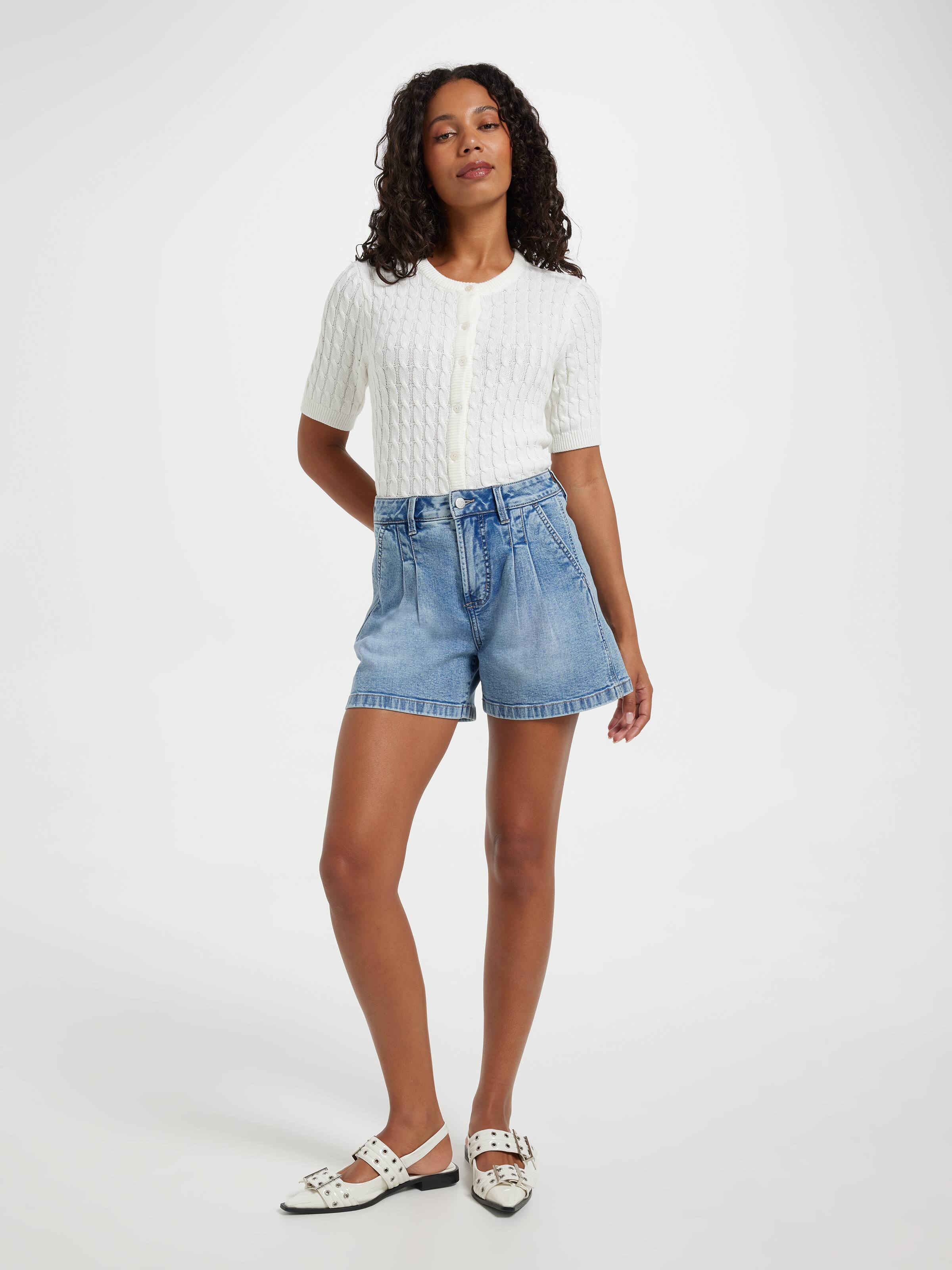 Originals High Rise Pleat Front Short
