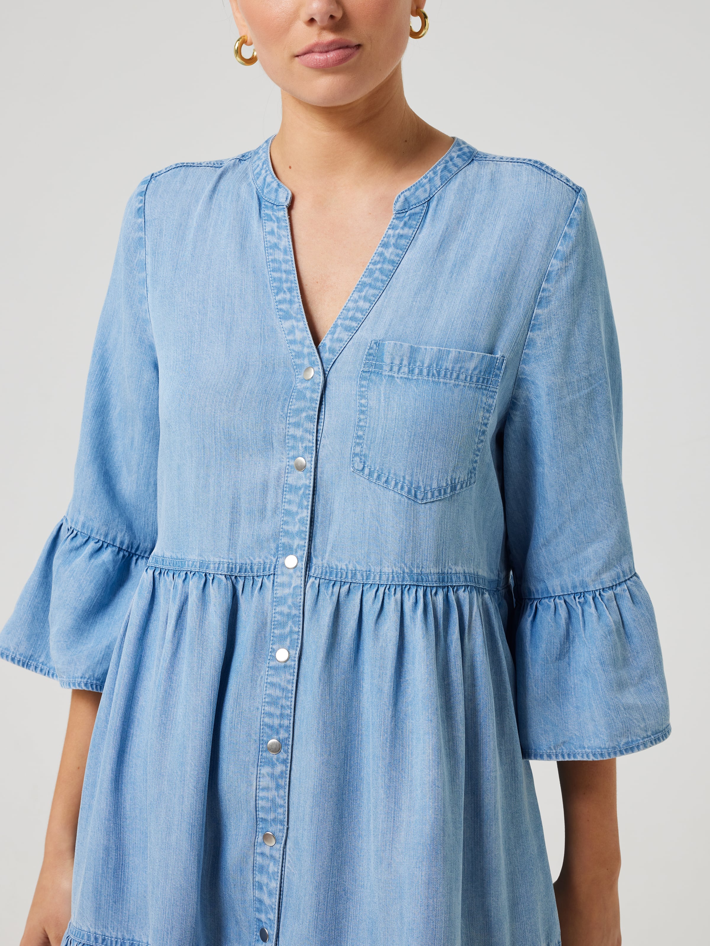 H&m hot sale chambray dress