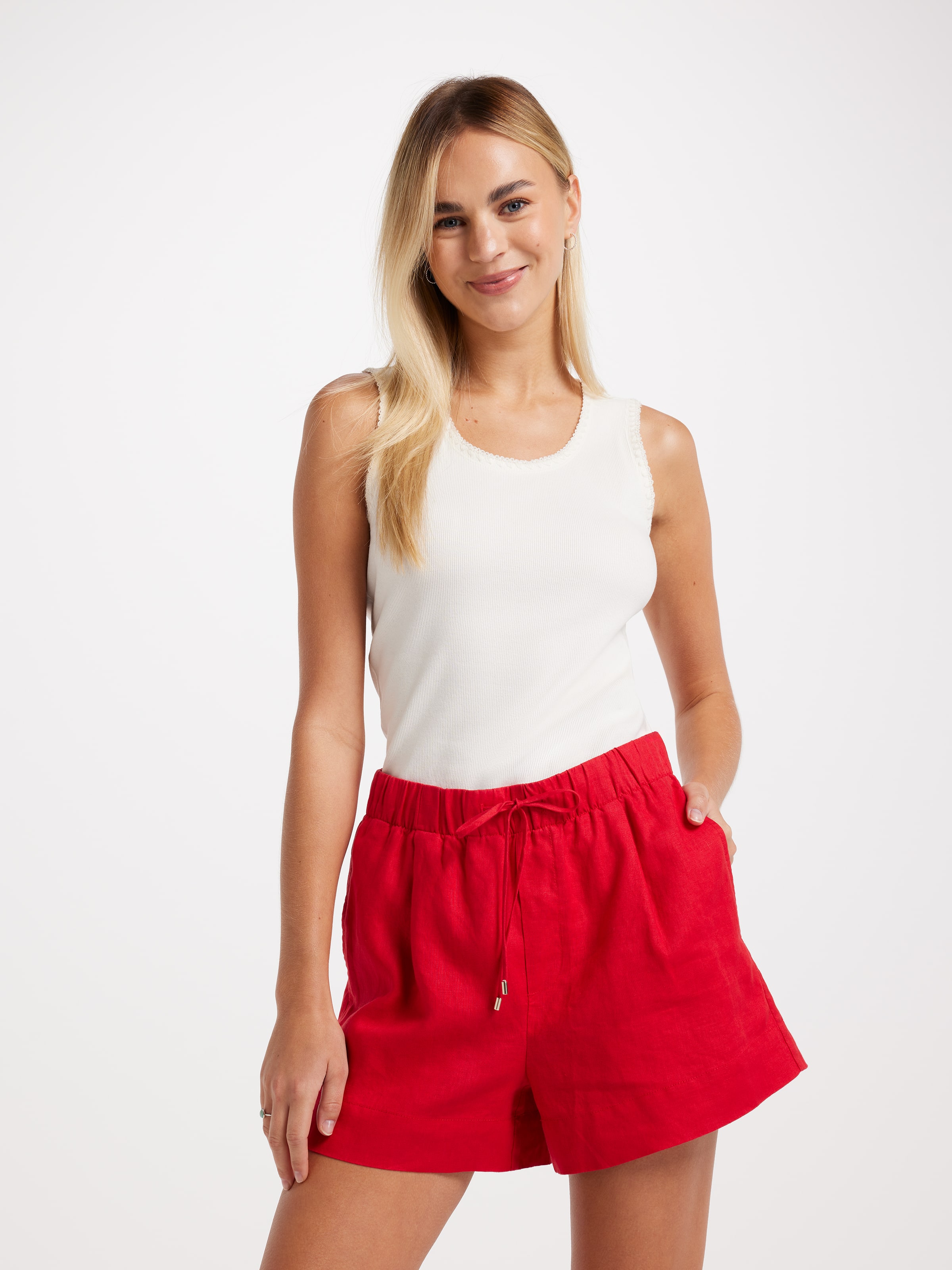 Linen Jog Short