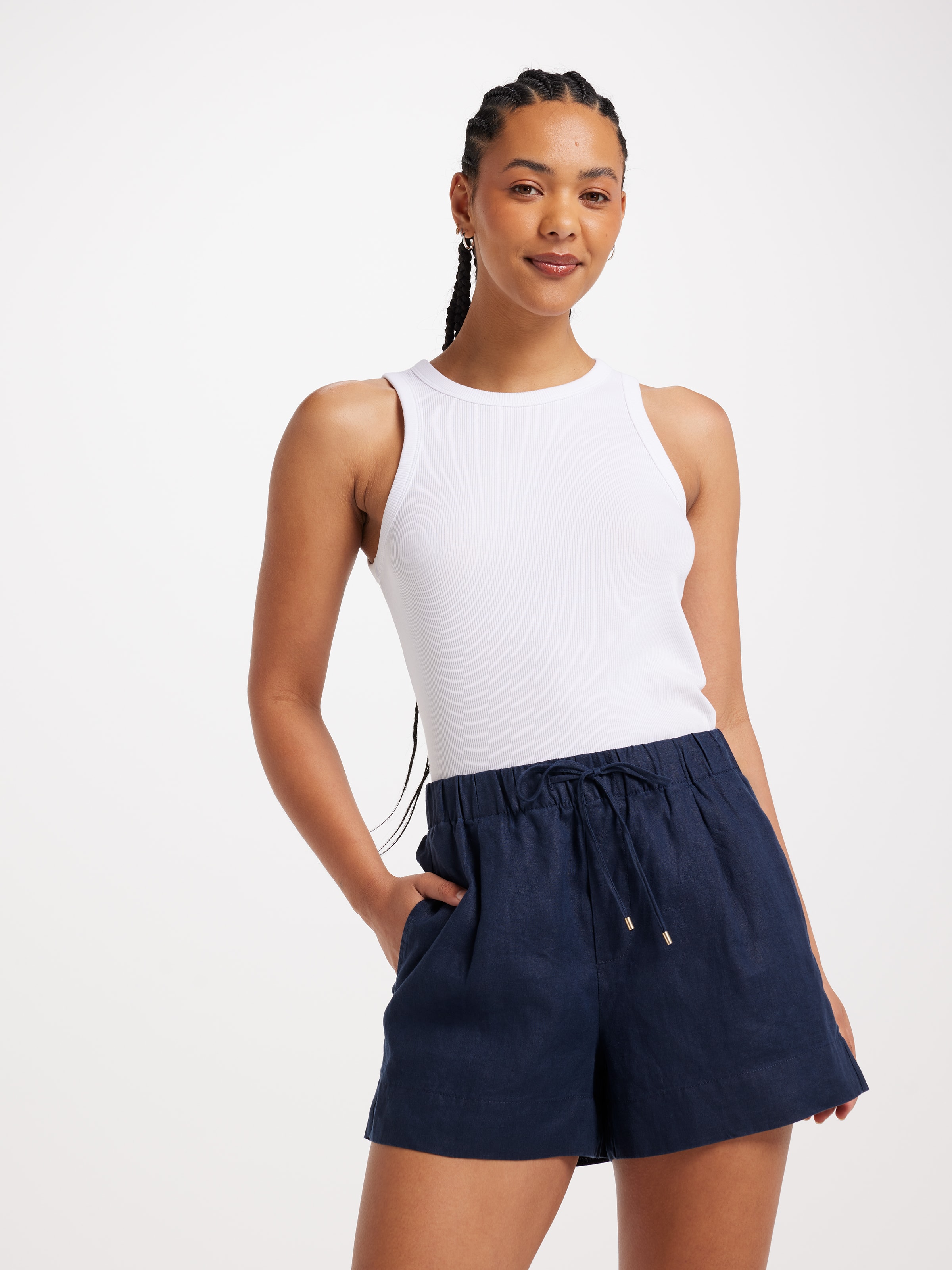 Linen Jog Short