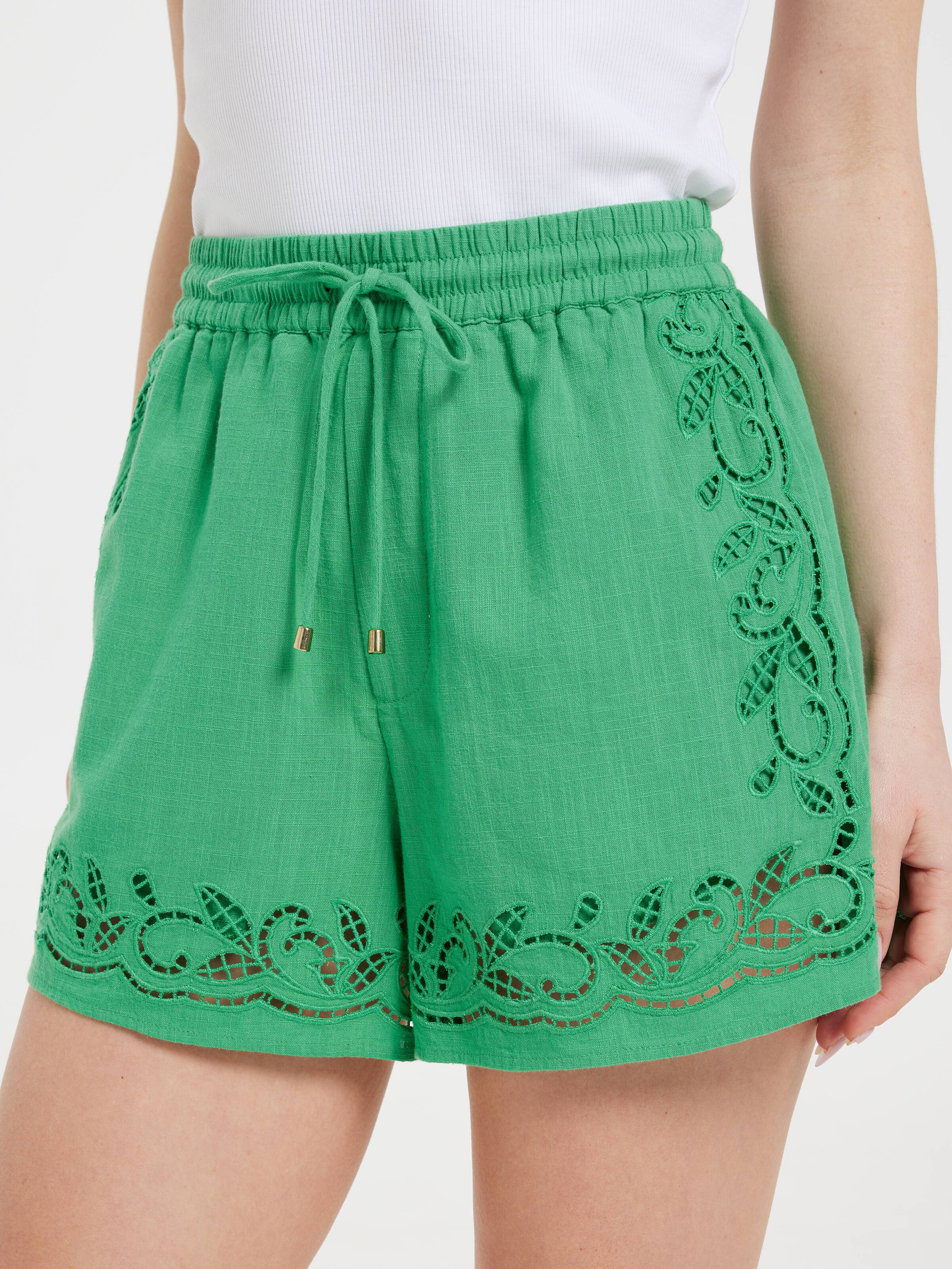 Ebony Cutwork Soft Short