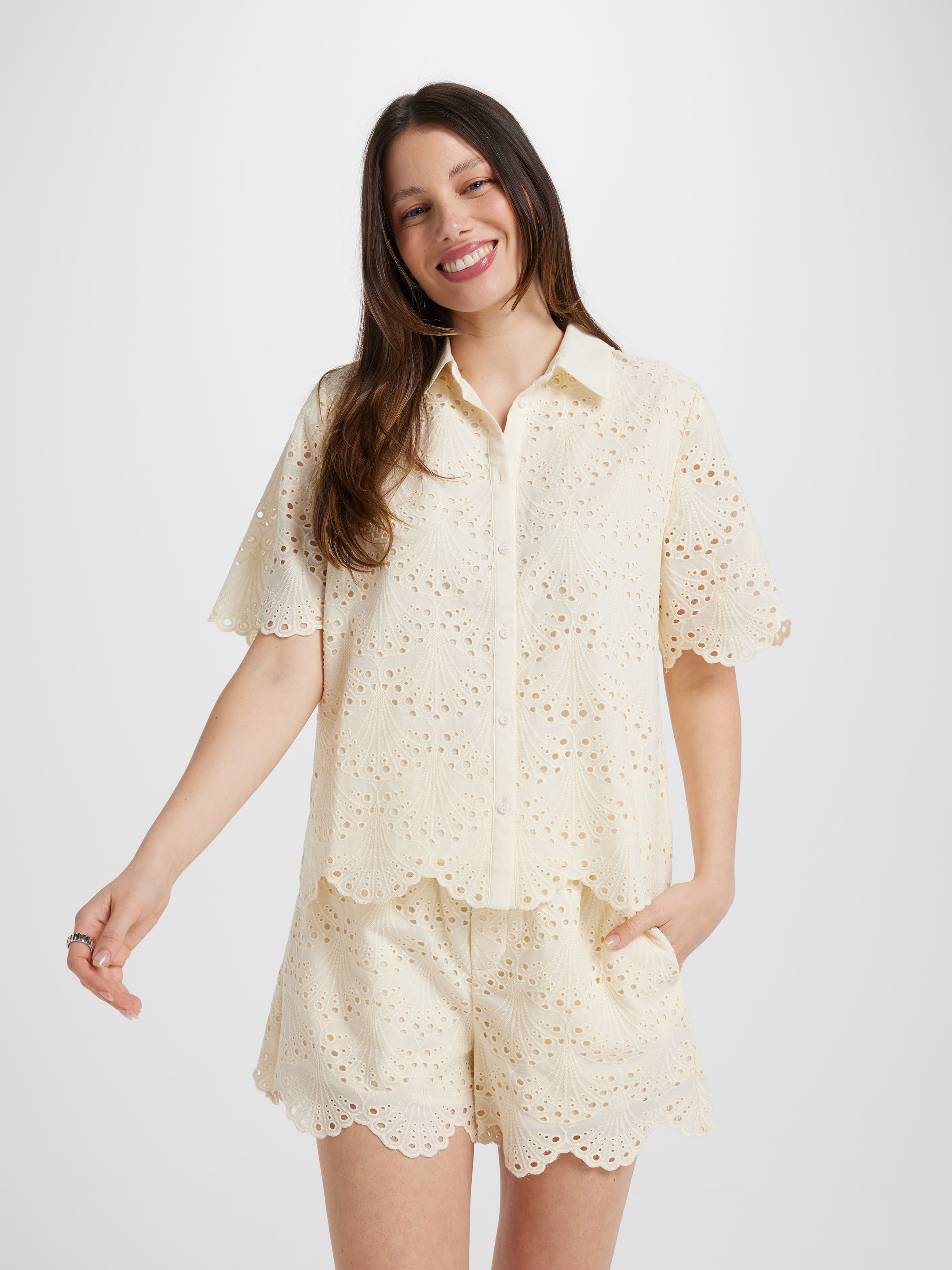 Suzie Broderie Soft Short