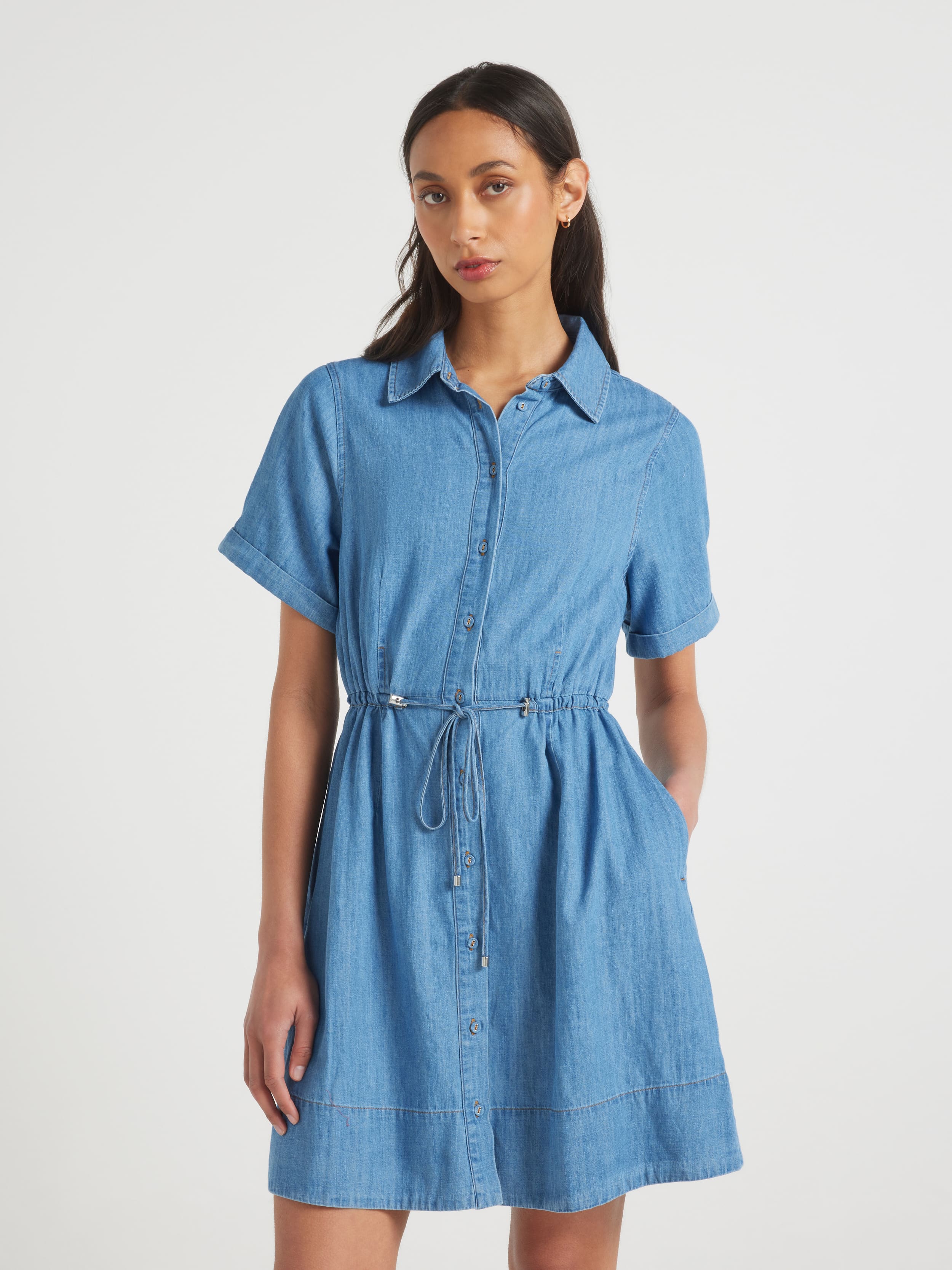 Audrey Denim Shopper Dress