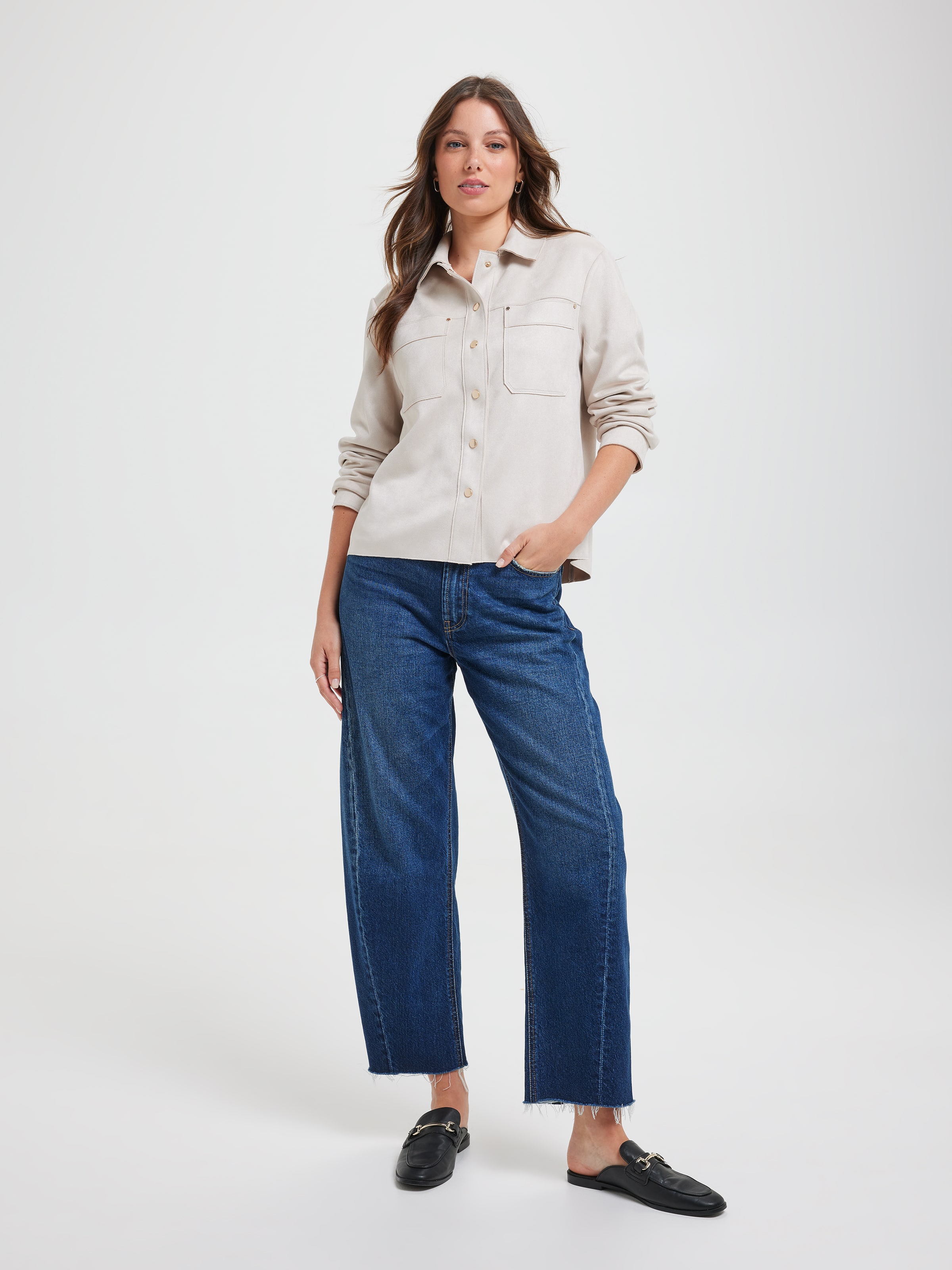 Olivia Suedette Shacket