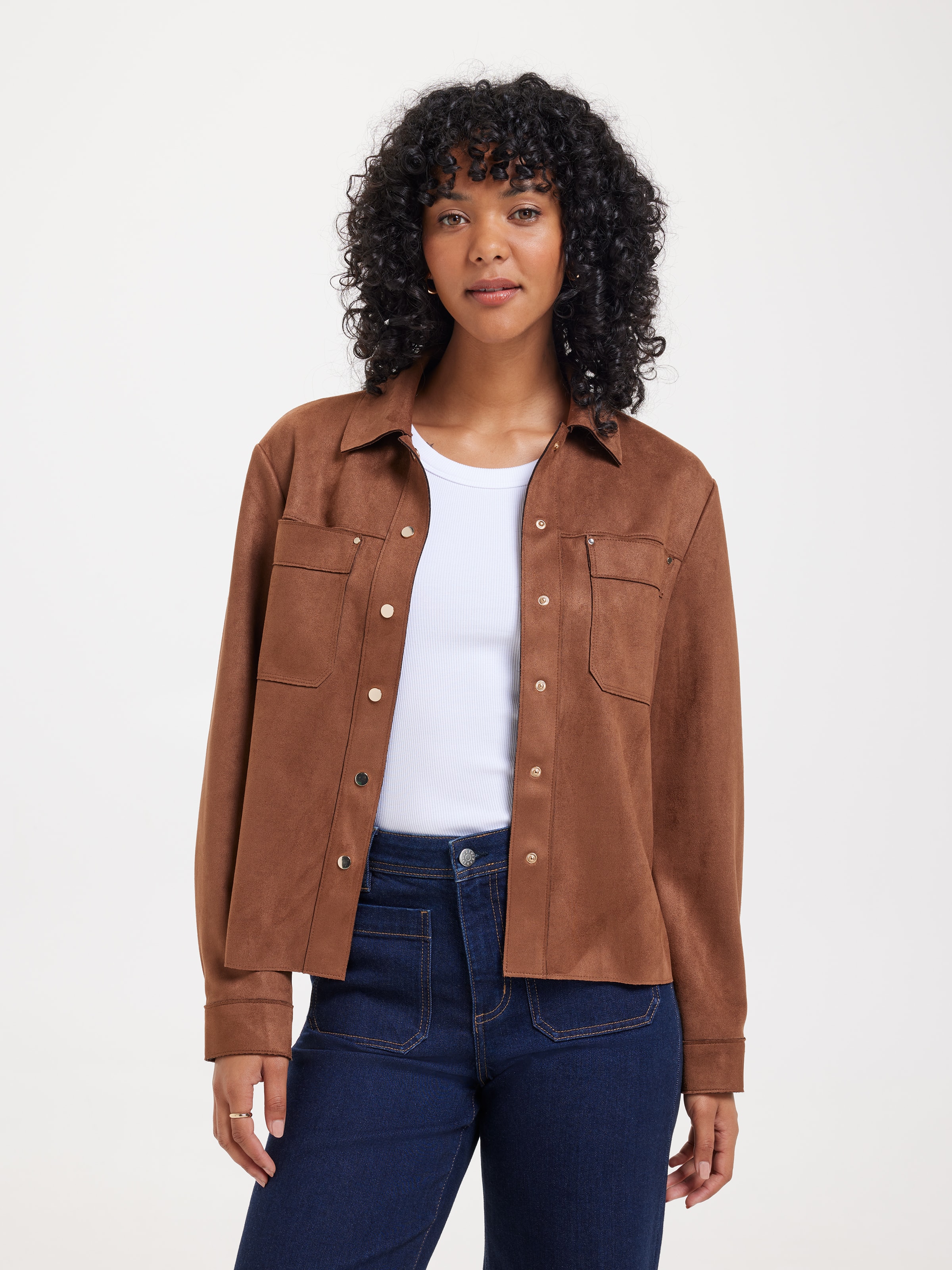 Olivia Suedette Shacket