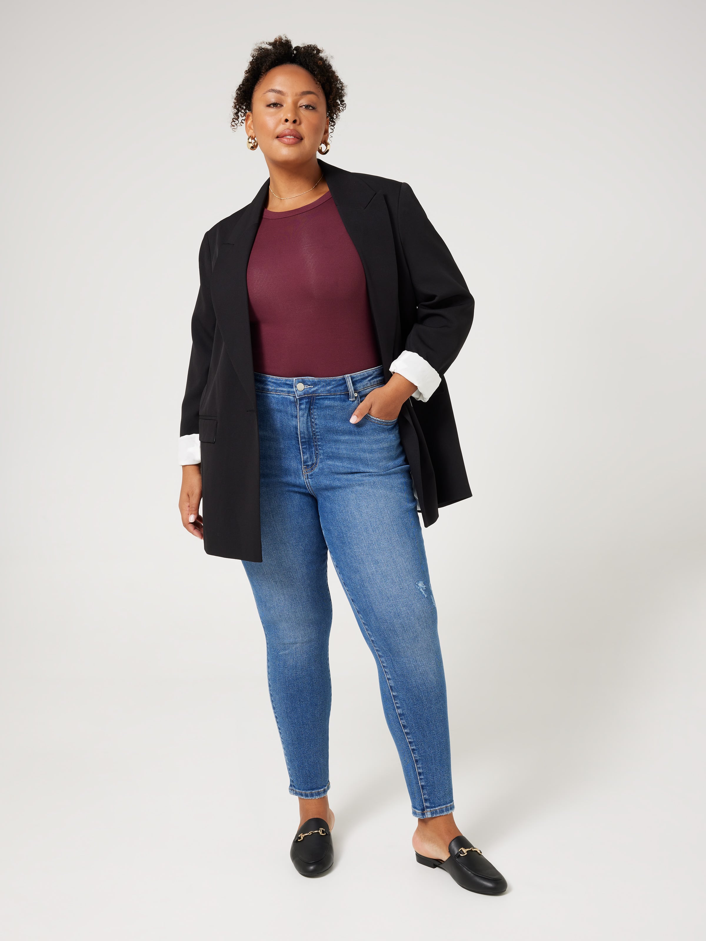 Curve Super Vintage High Rise Skinny Ankle Jean