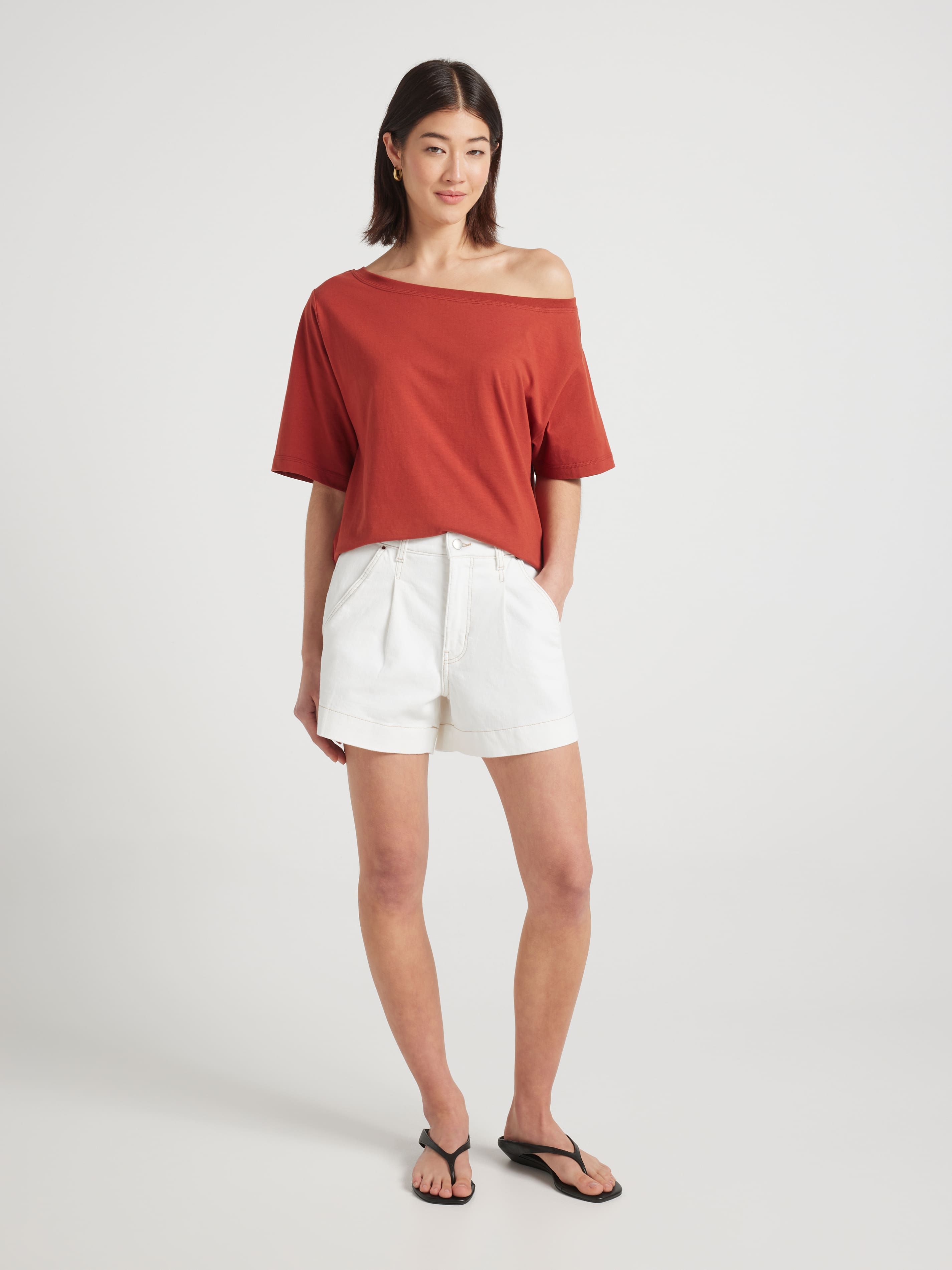 Originals High Rise Pleat Front Short