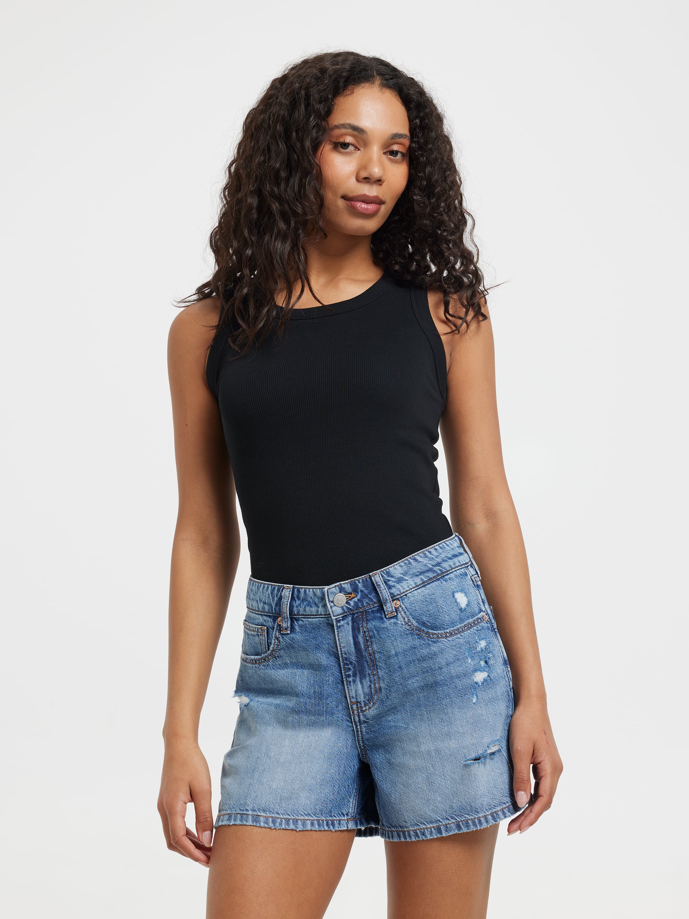 Liquid Mid Rise Boyfriend Short
