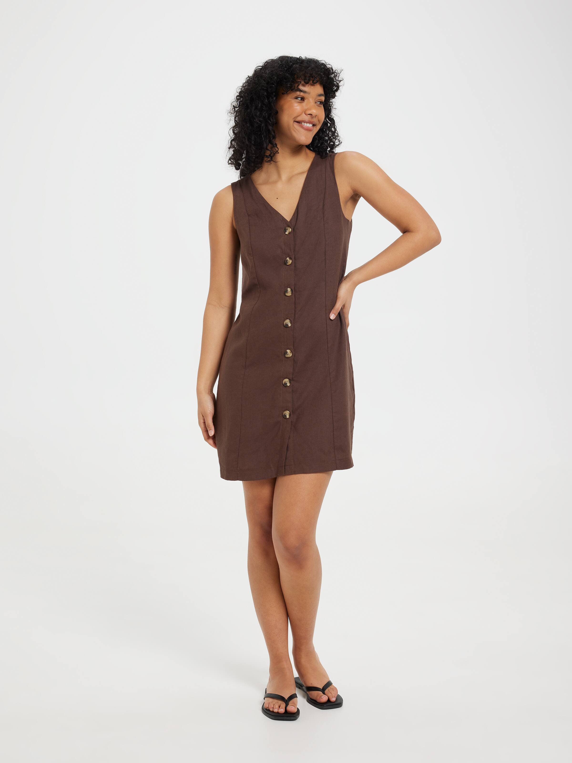 Gia Button Through Dress