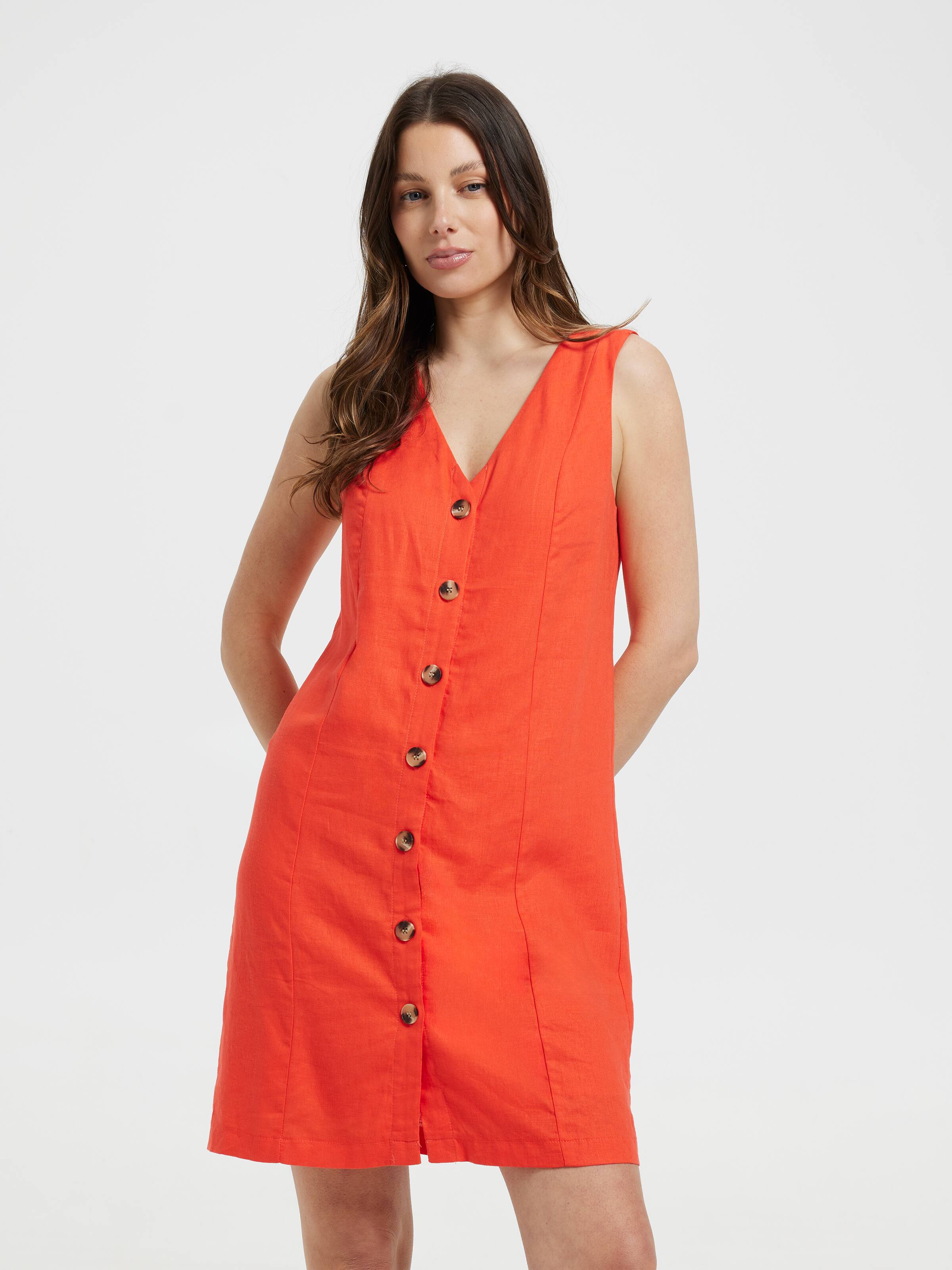 Gia Button Through Dress