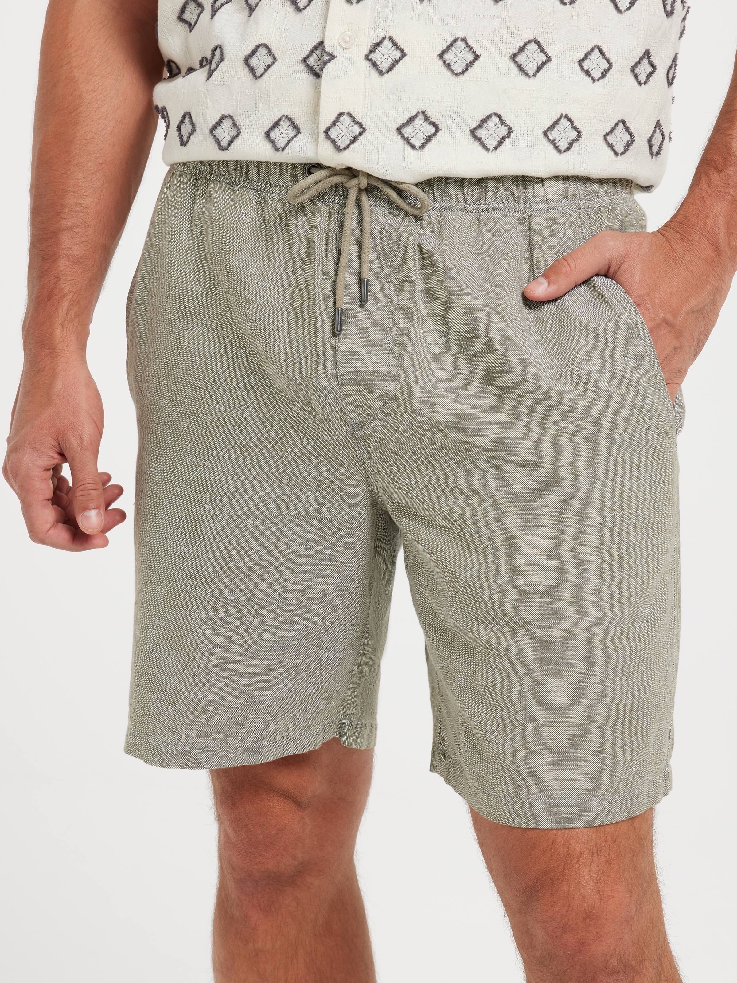 Linen Blend Drawcord Short