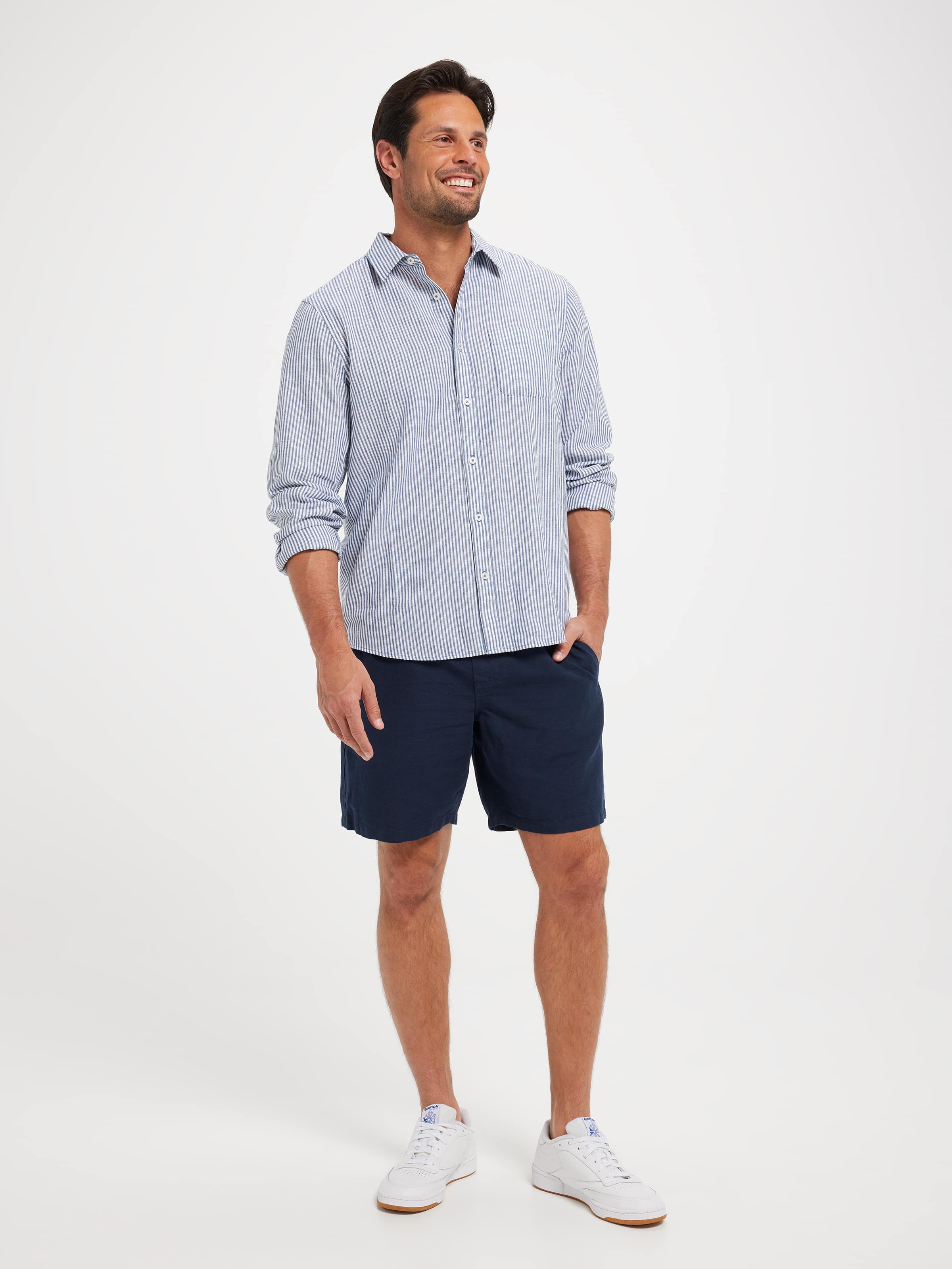 Linen Blend Drawcord Short