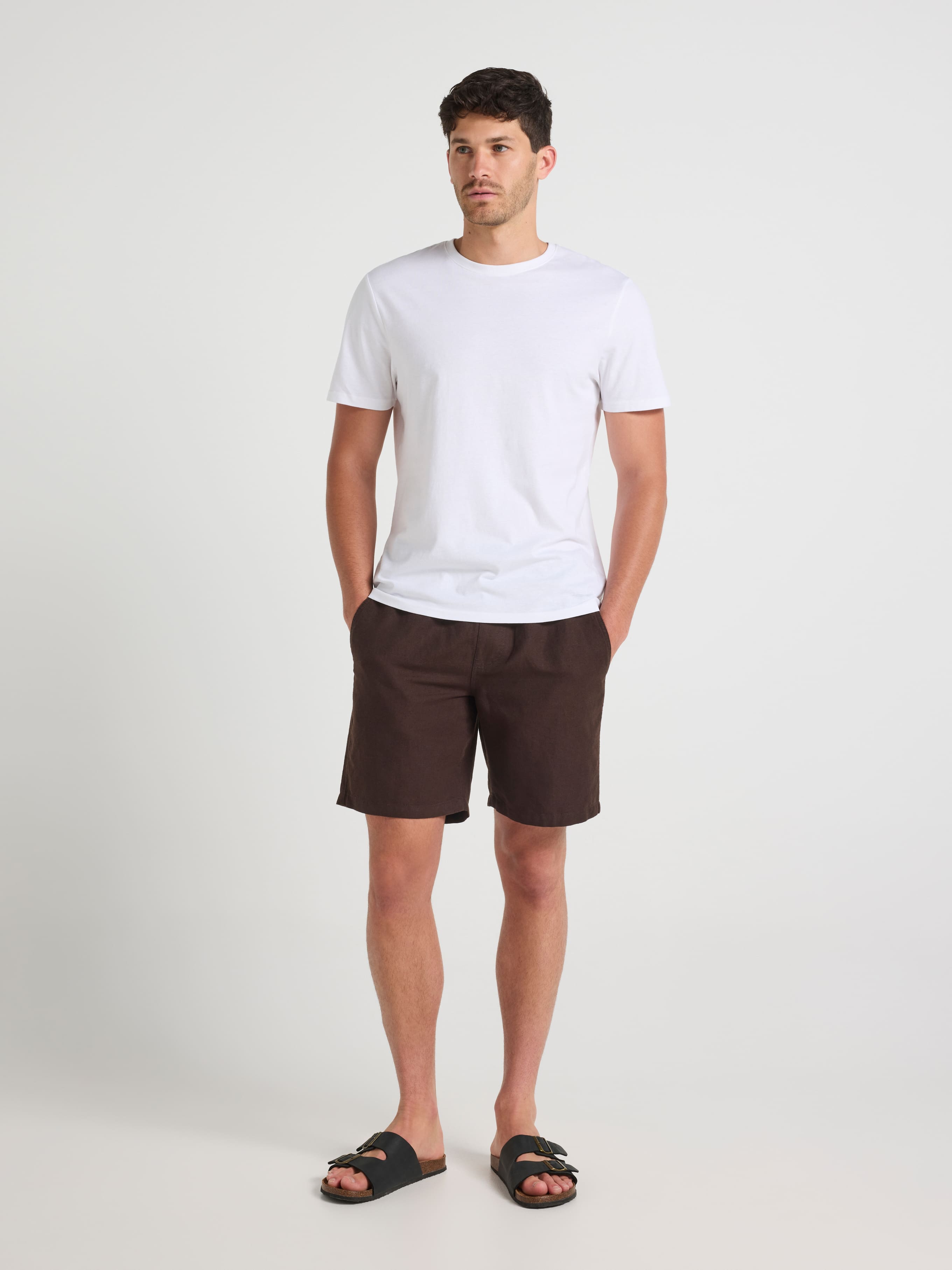 Linen Blend Drawcord Short