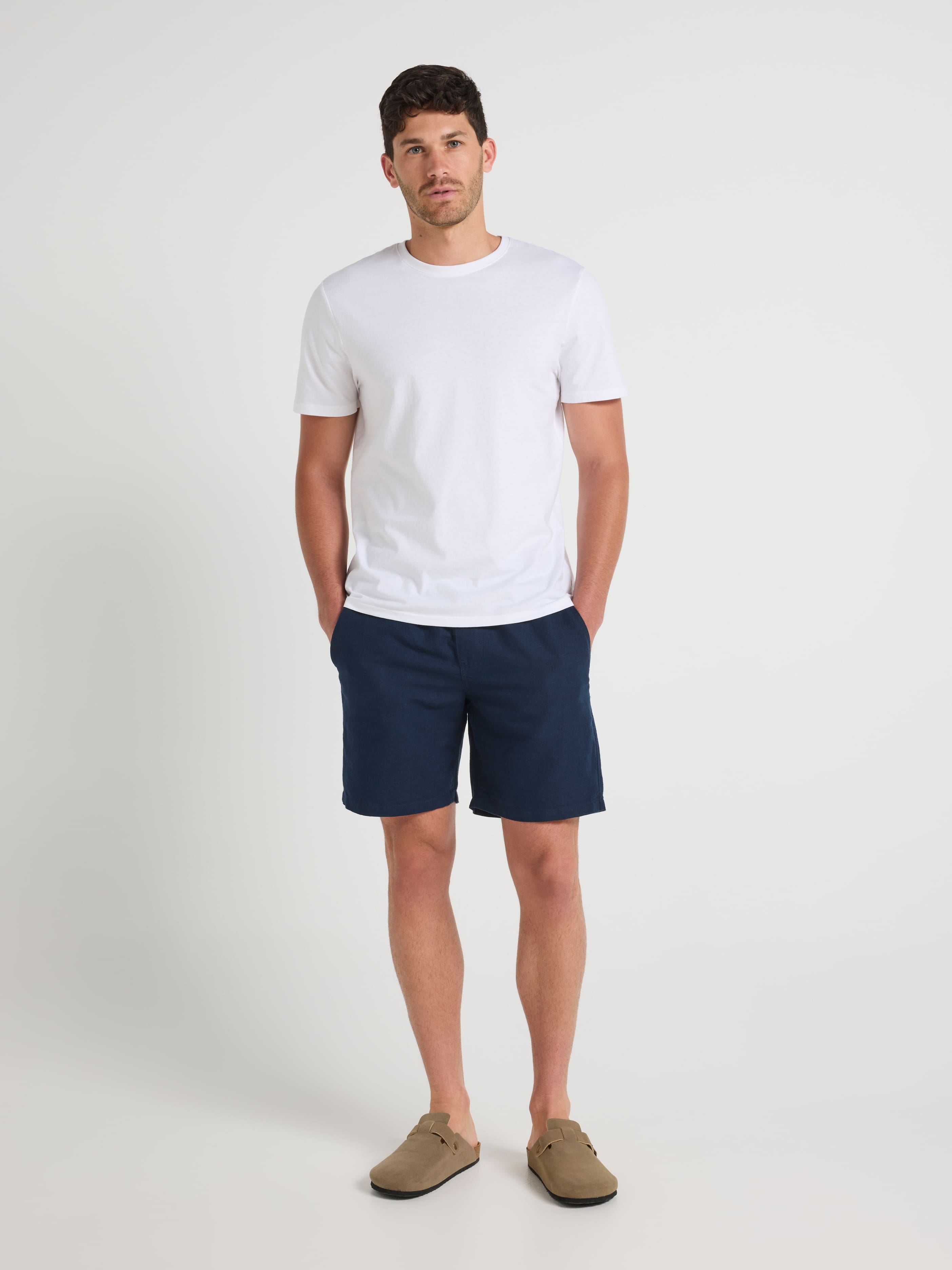 Linen Blend Drawcord Short