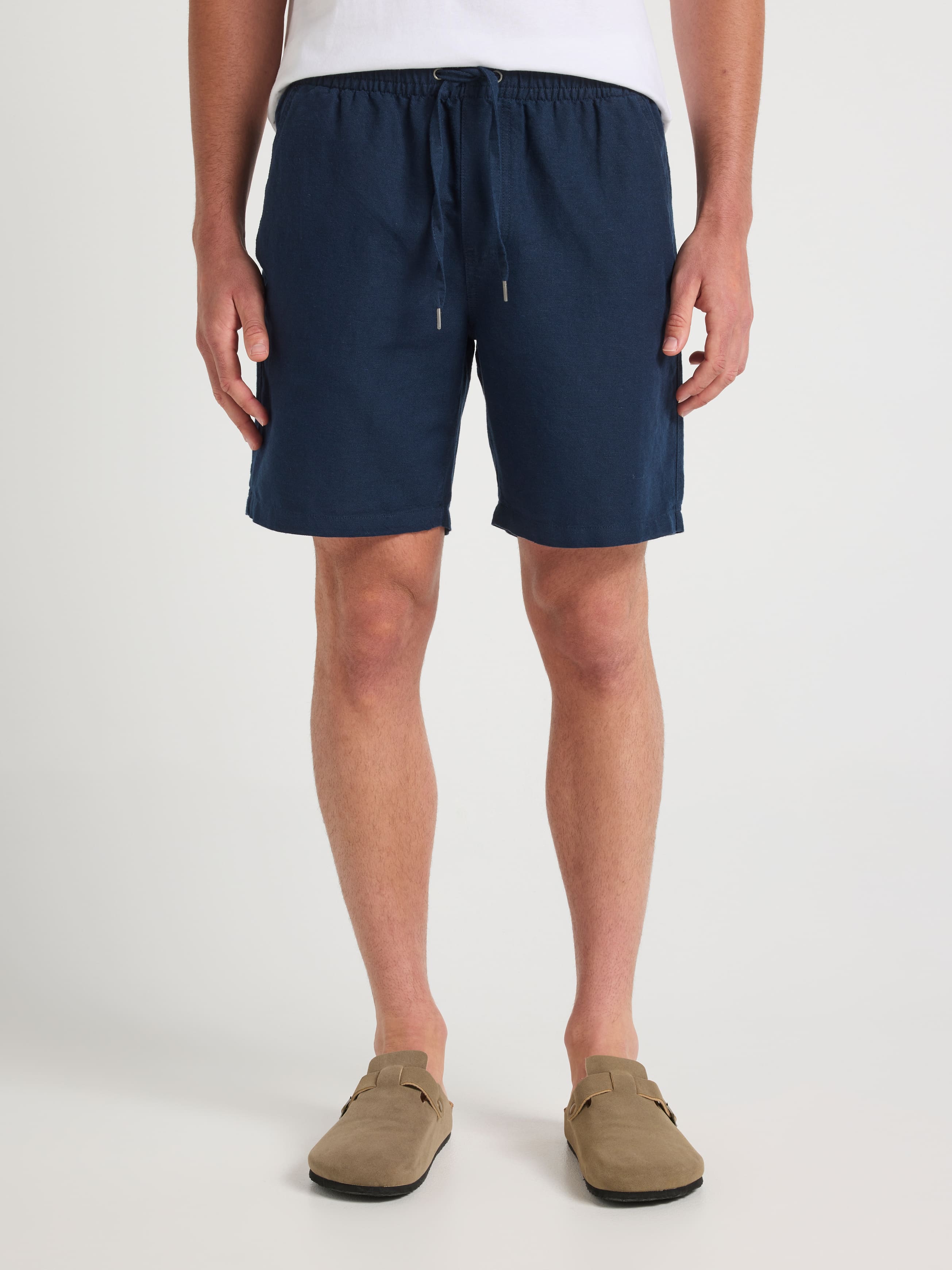 Linen Blend Drawcord Short
