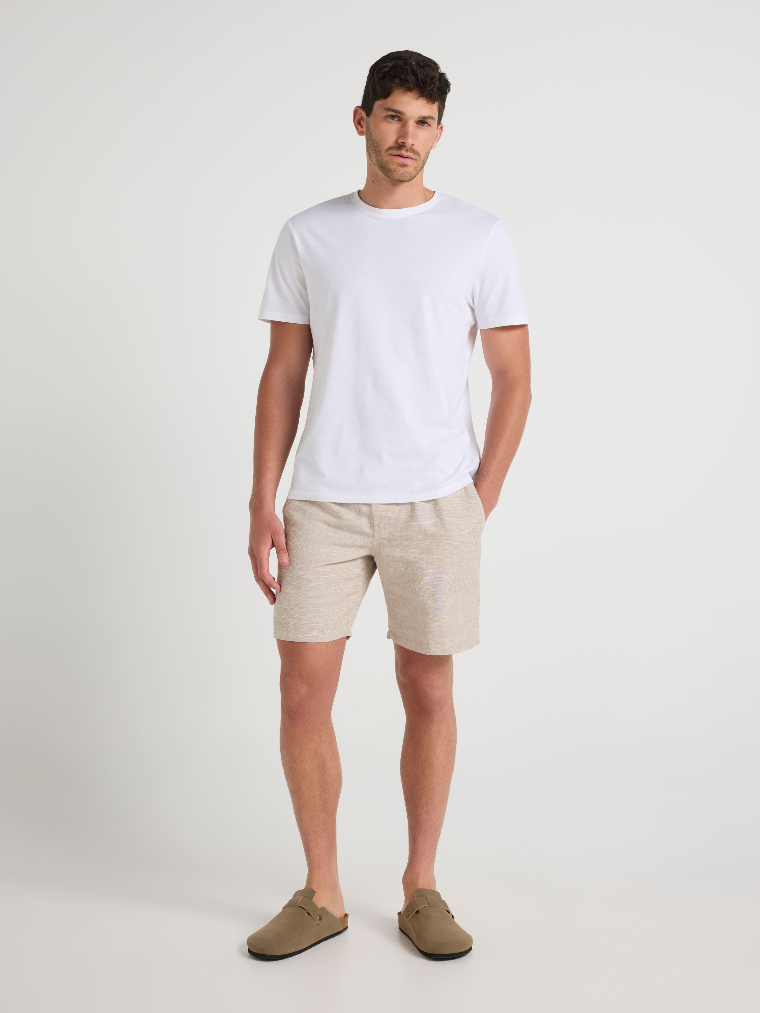 Linen Blend Drawcord Short