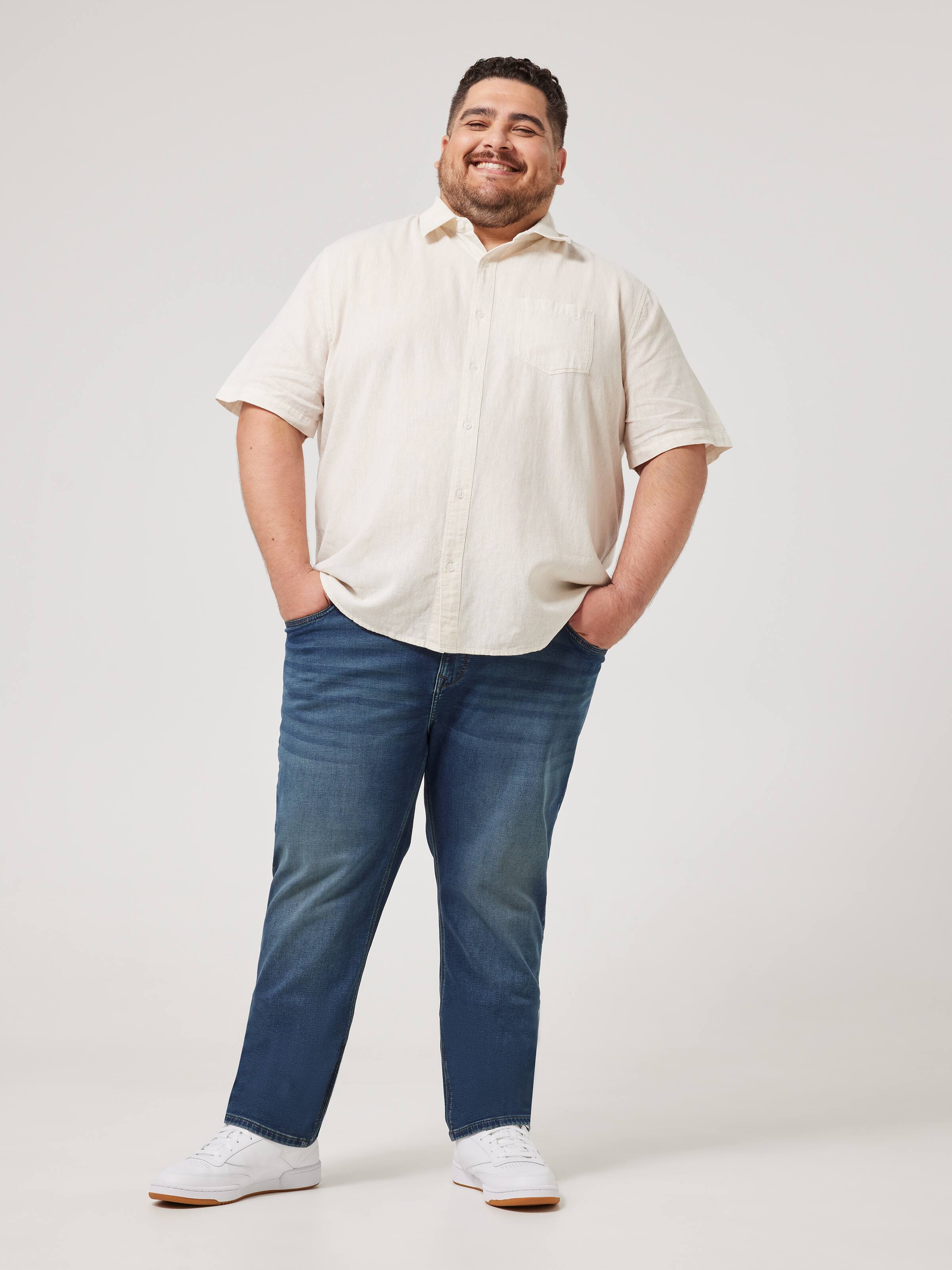 Extended Mega Flex Regular Tapered Jean
