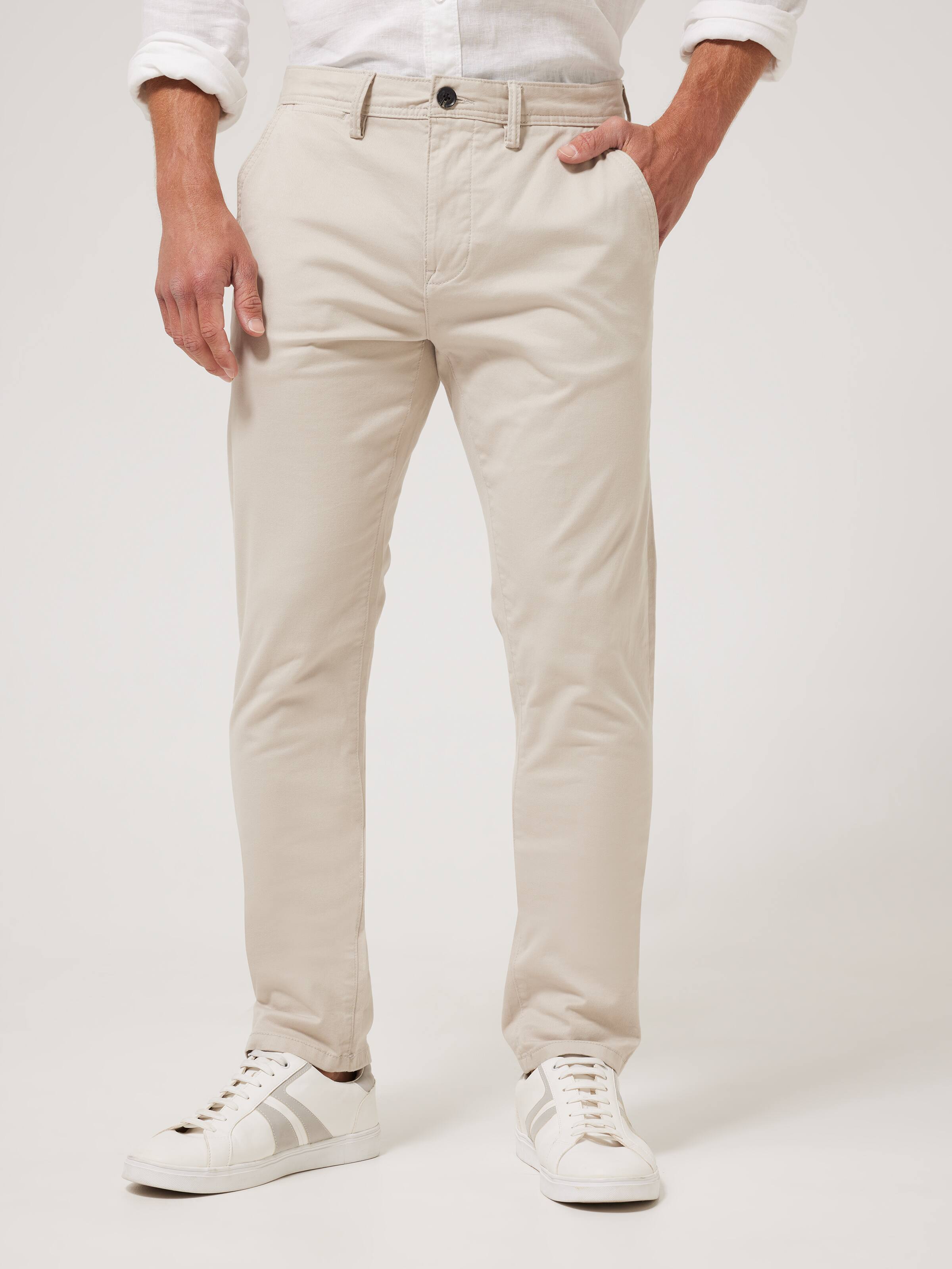 Slant Pocket Slim Straight Pant