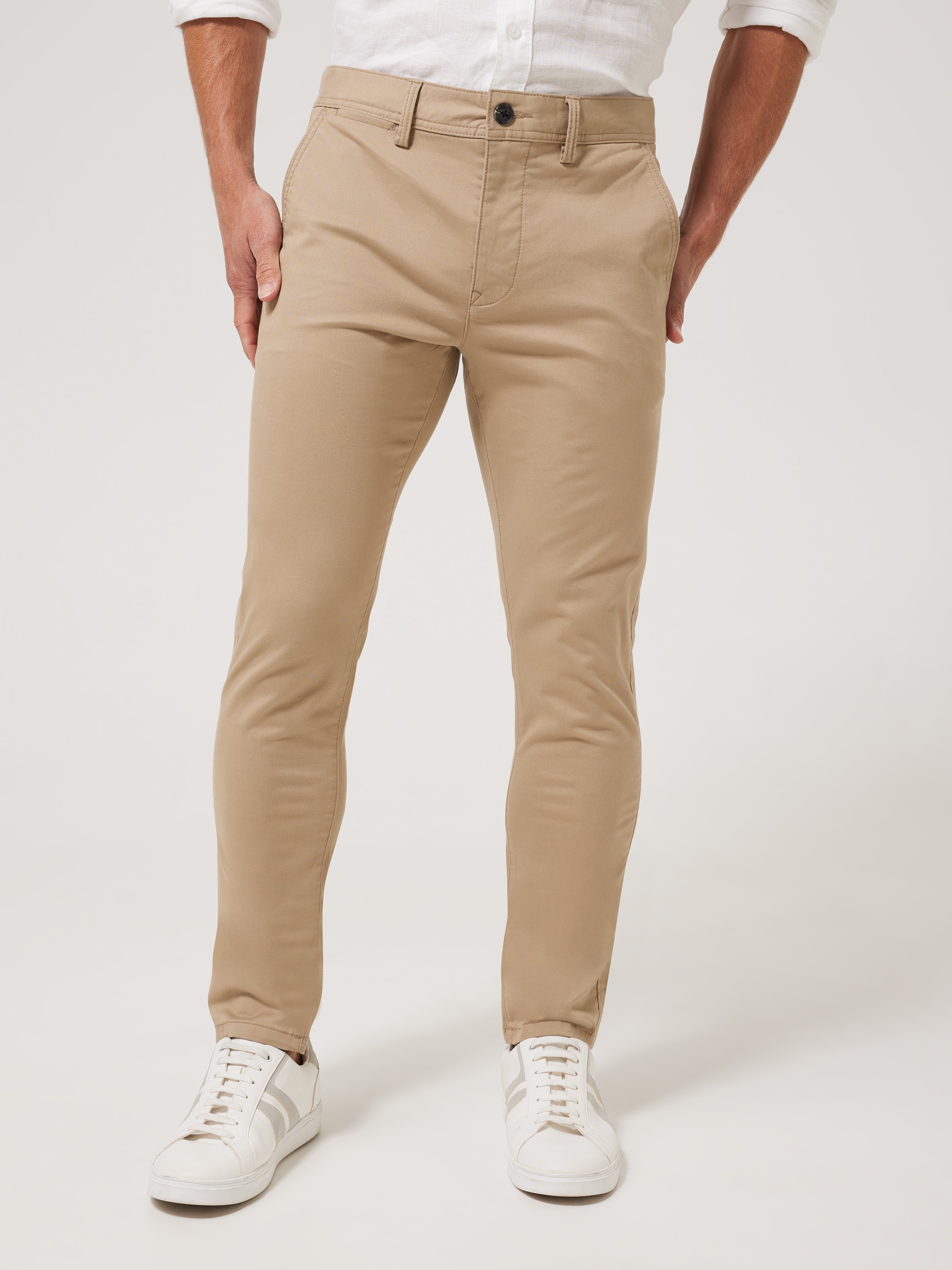 Slant Pocket Slim Straight Pant