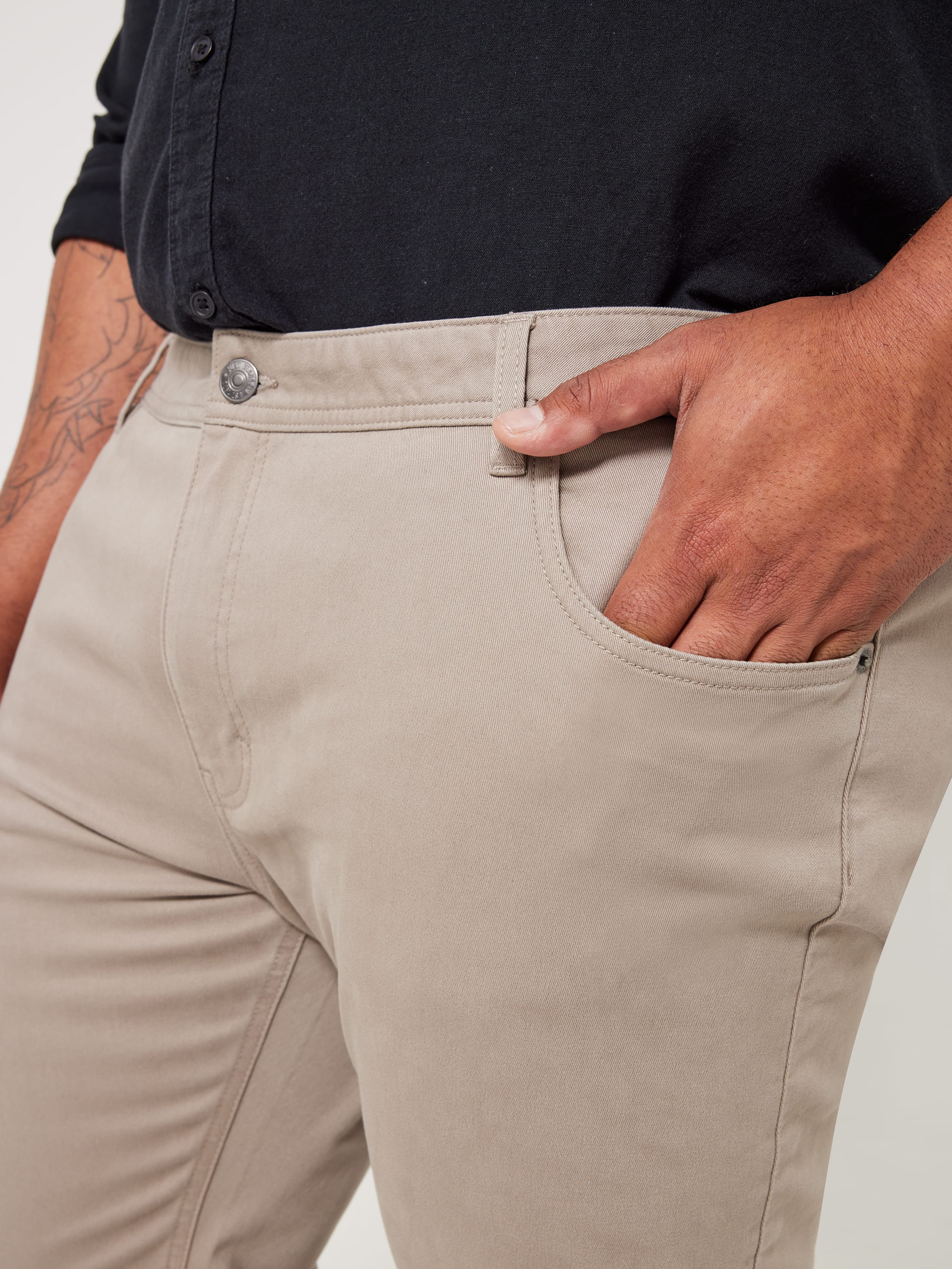 Extended Slim Tapered 5 Pocket Chino Pant