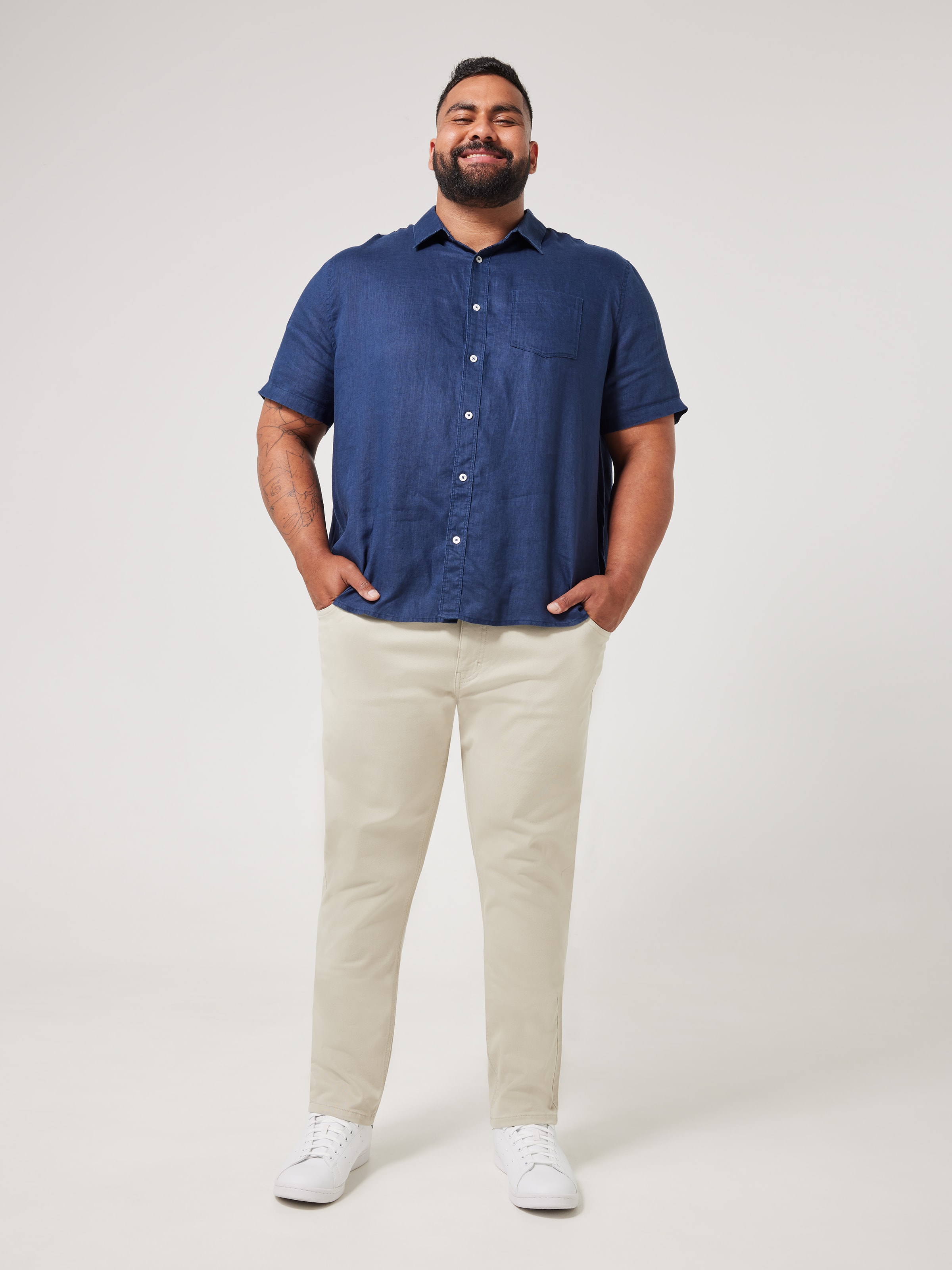 Extended Slim Tapered 5 Pocket Chino Pant