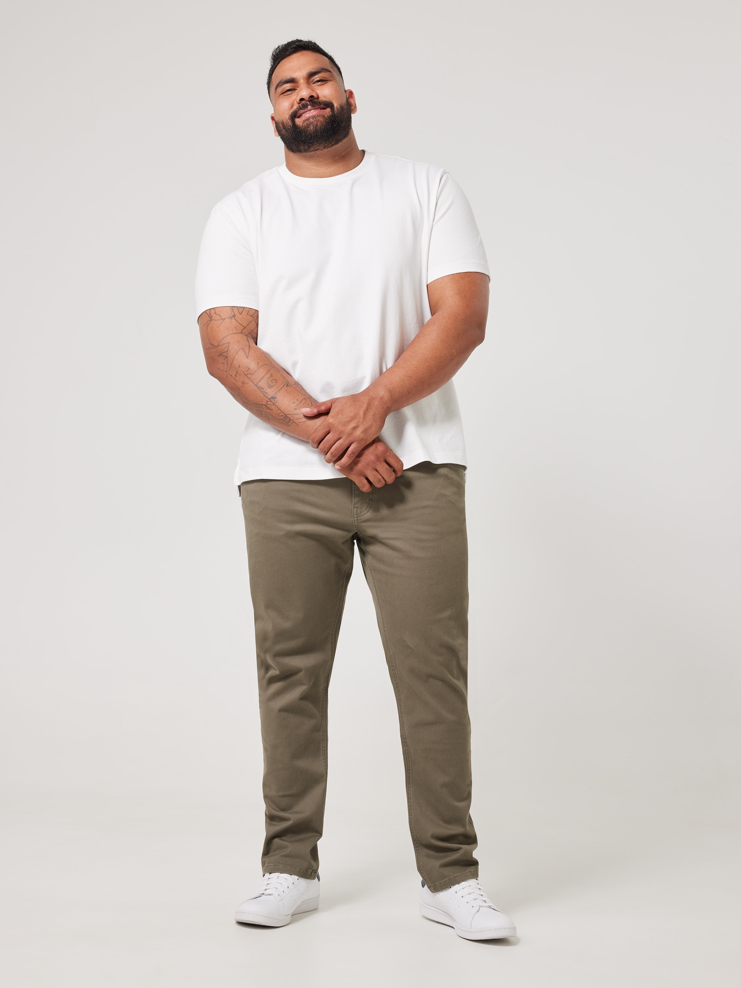 Extended Slim Tapered 5 Pocket Chino Pant