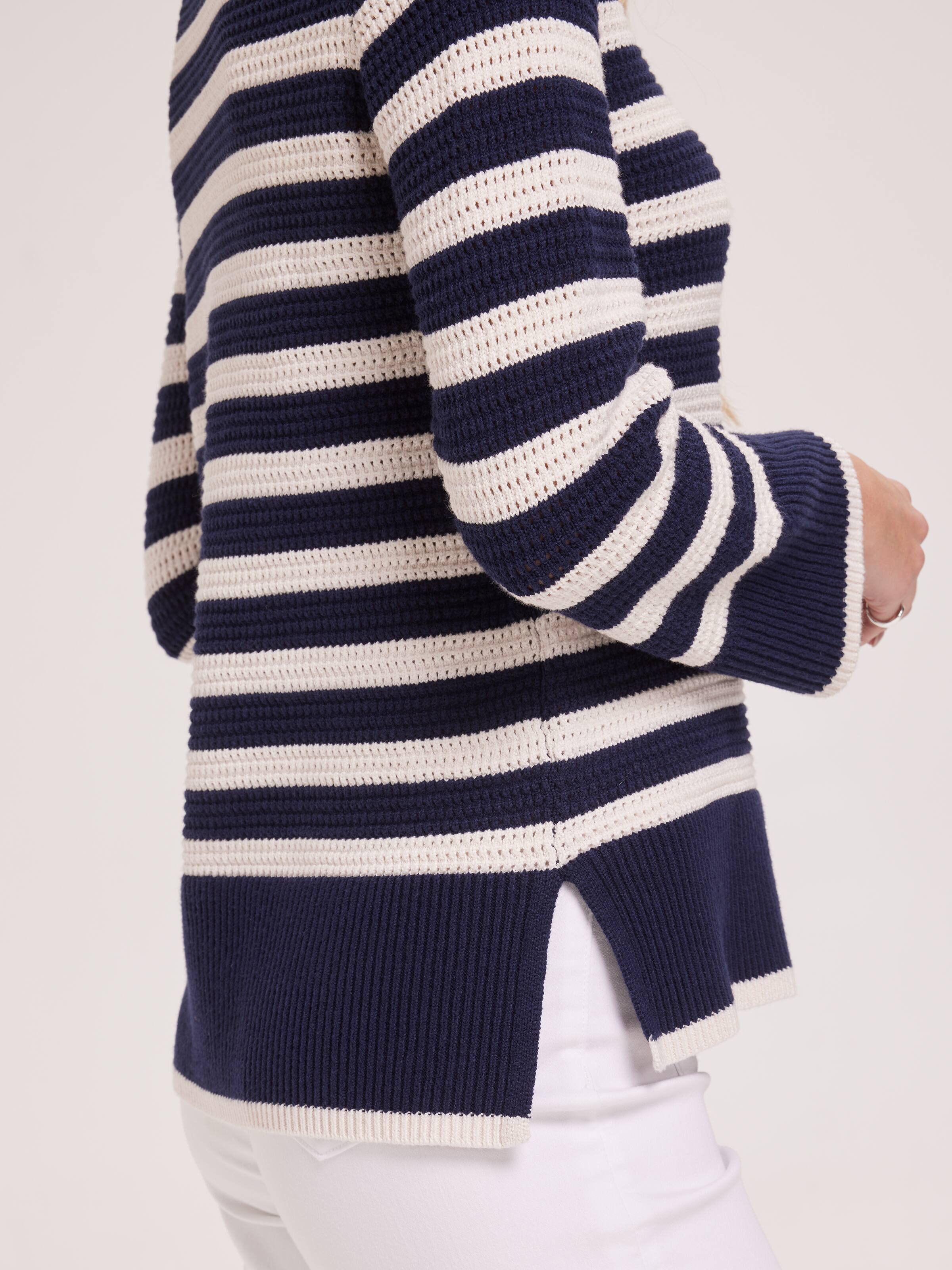 Robyn Textured Crew Neck Pullover