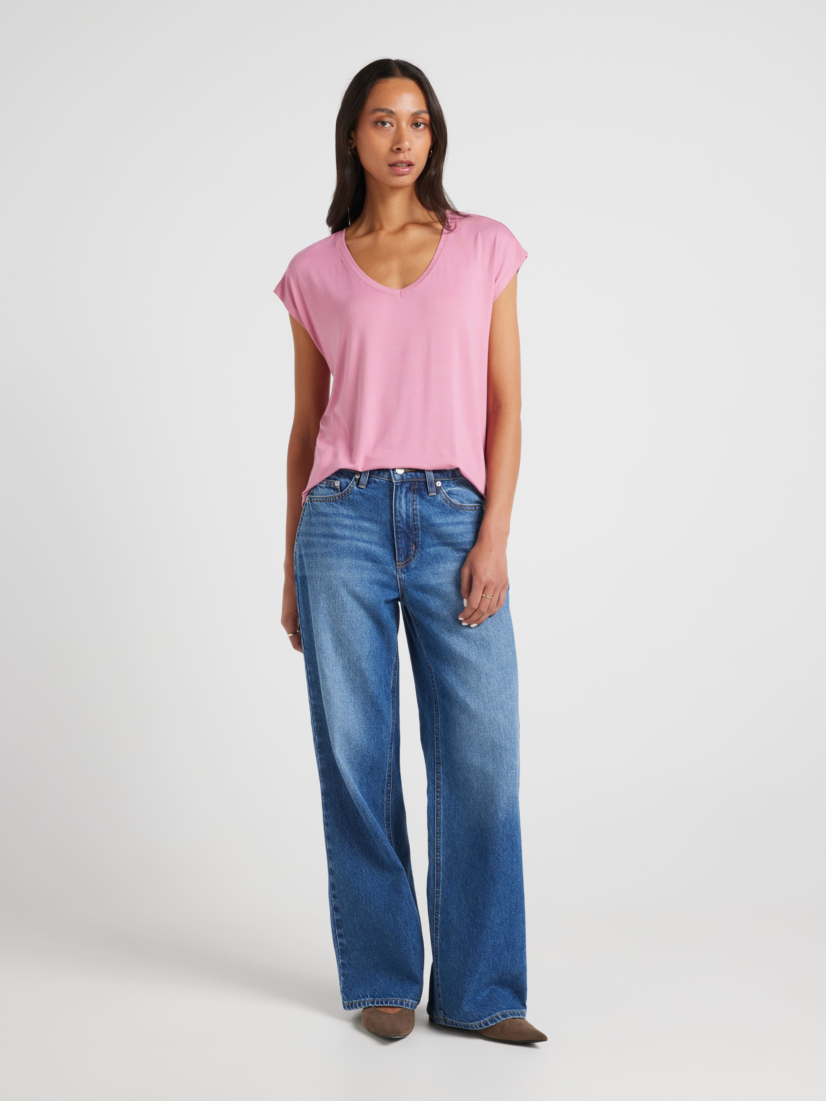 Luxe V Neck Tee