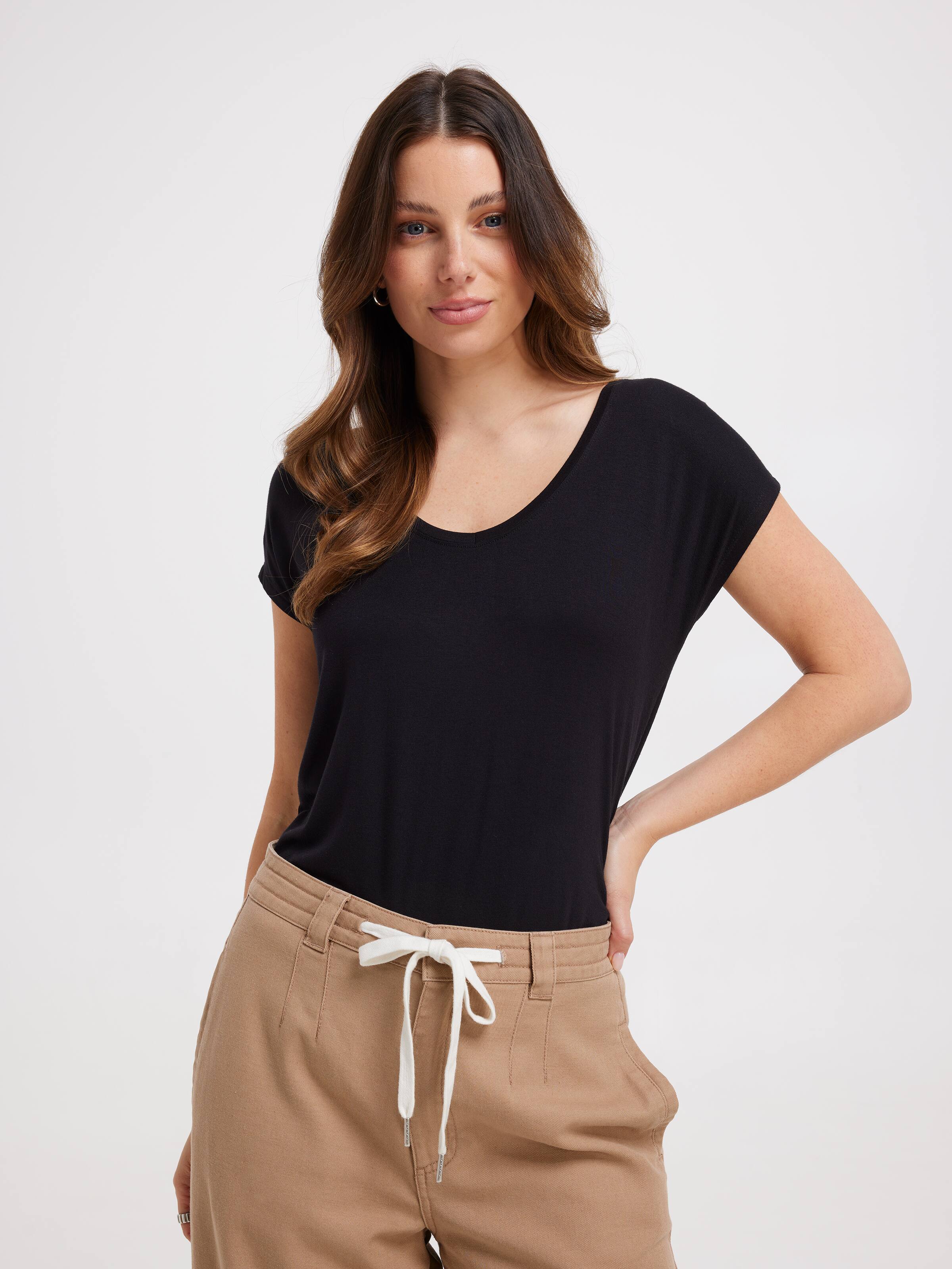 Luxe V Neck Tee