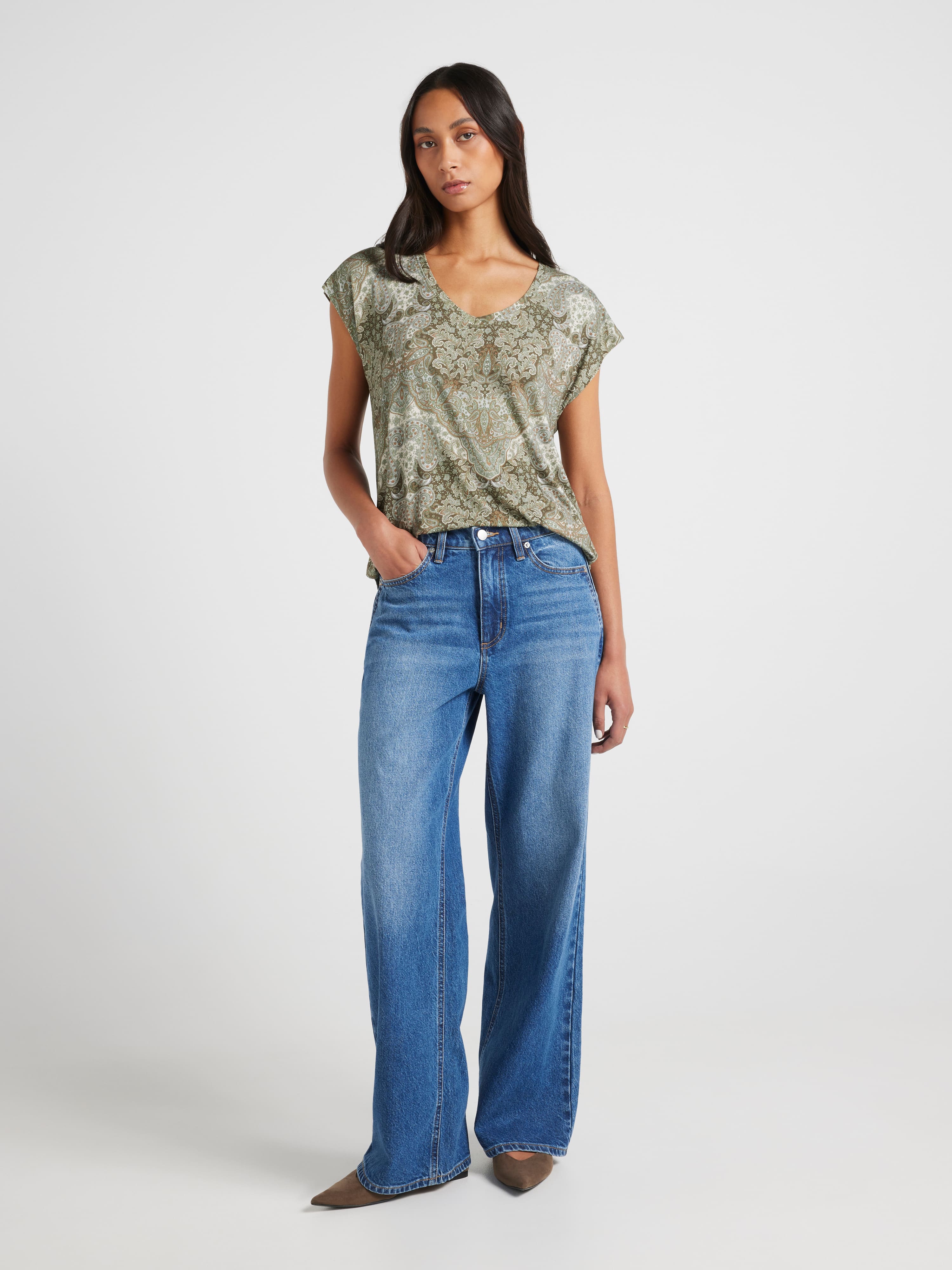 Luxe V Neck Tee
