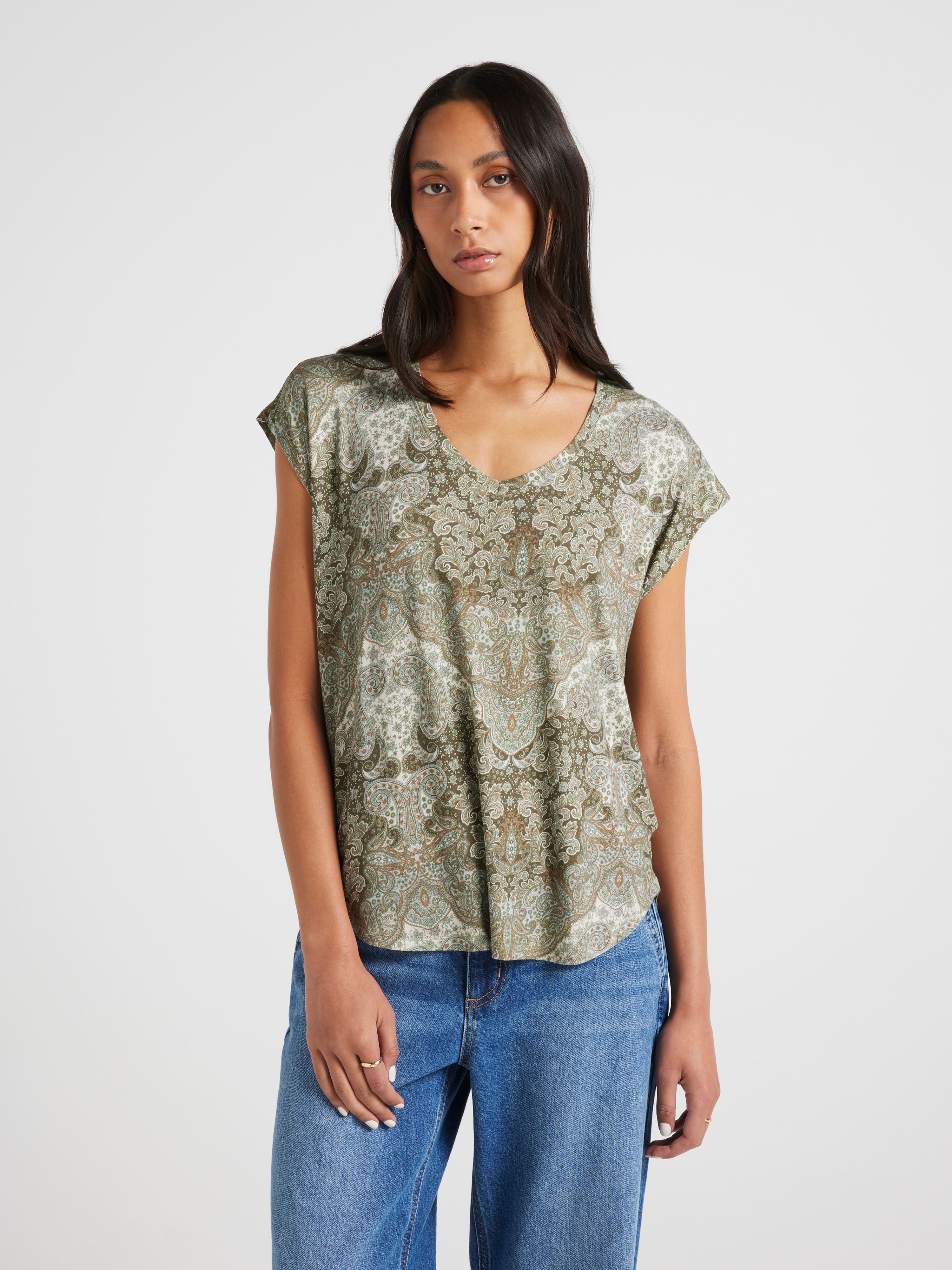 Luxe V Neck Tee